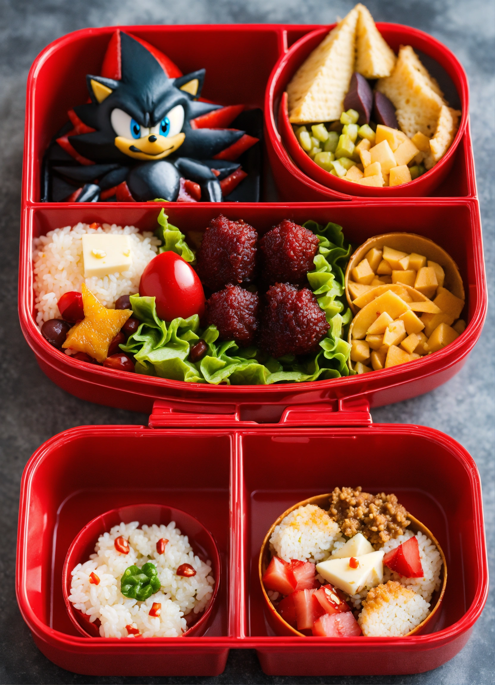Lexica - Shadow the Hedgehog inspired bento box