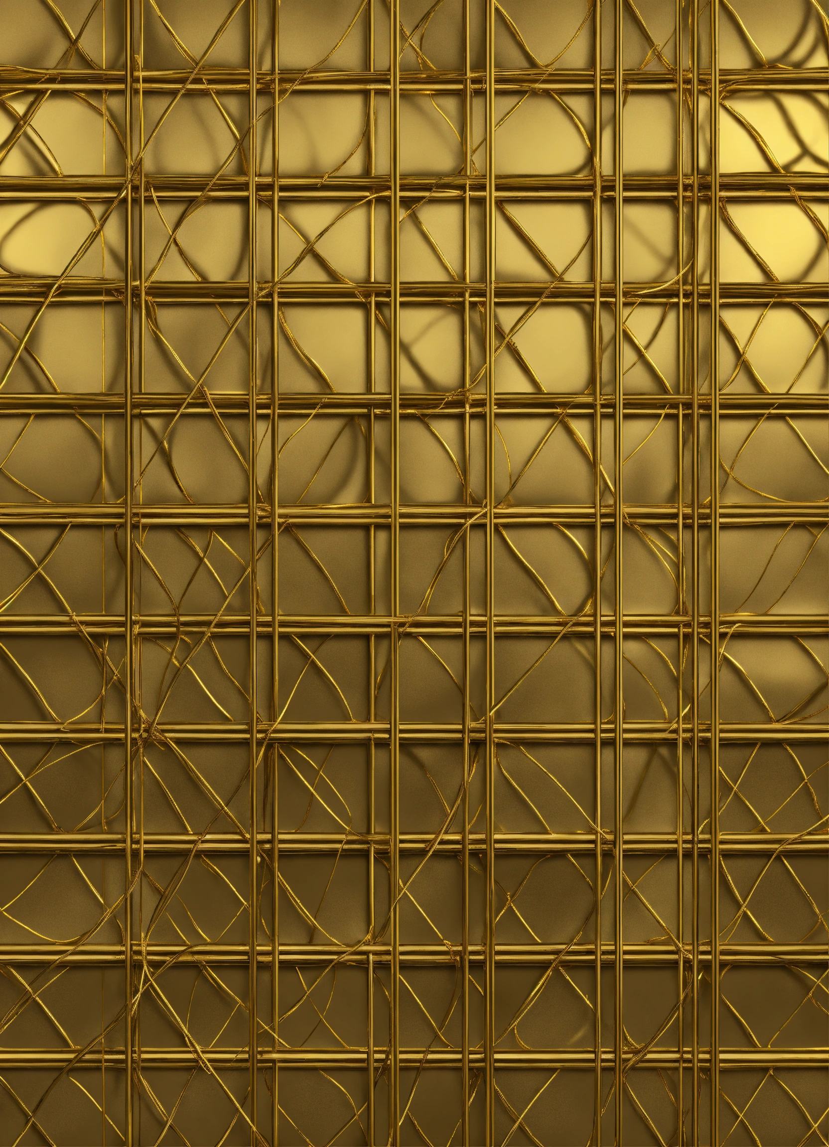 Lexica - Gold and wire checkered seamless texture pattern, highly detailed