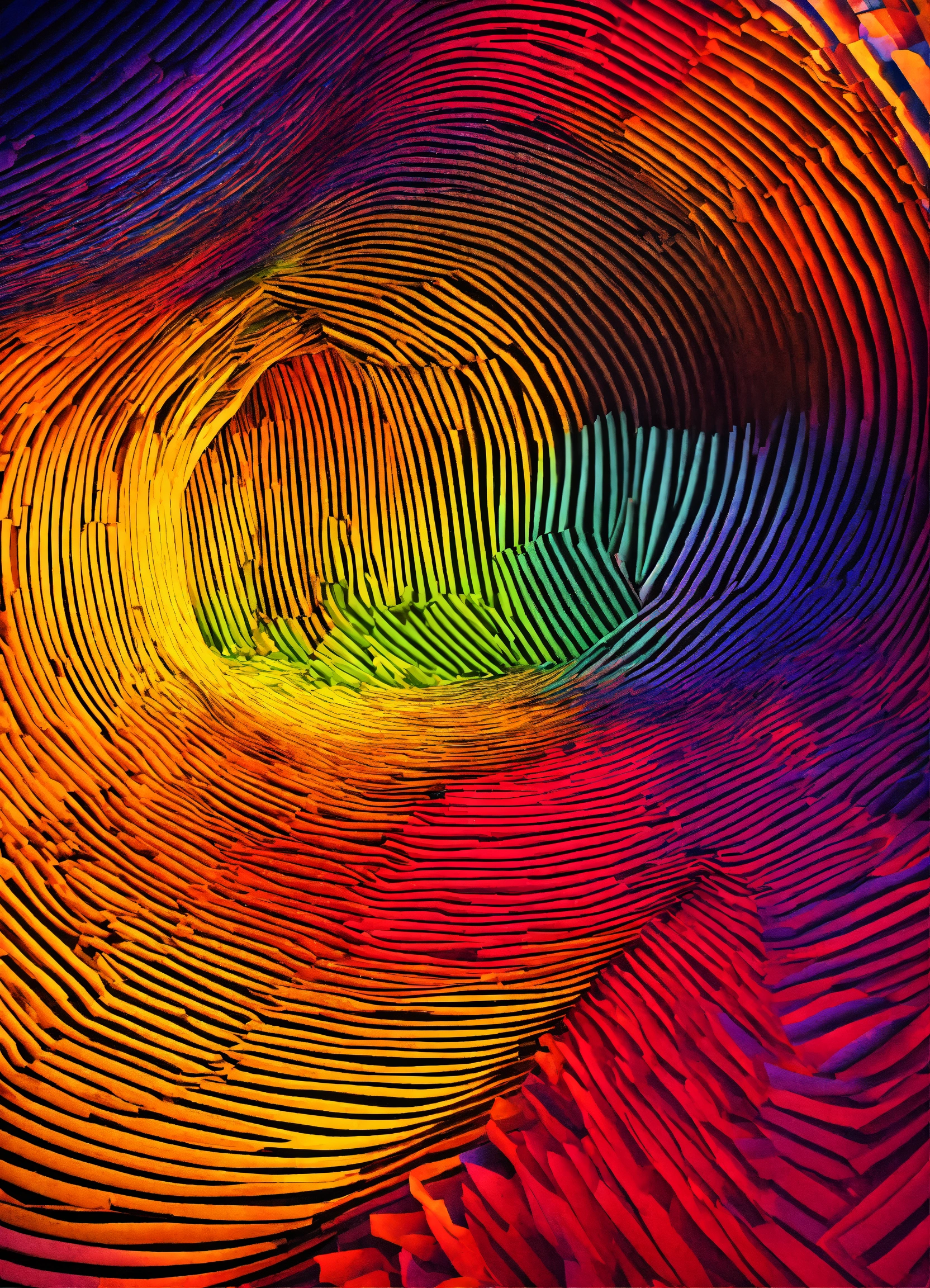 Lexica - Colorful background in a 3d drawing effect