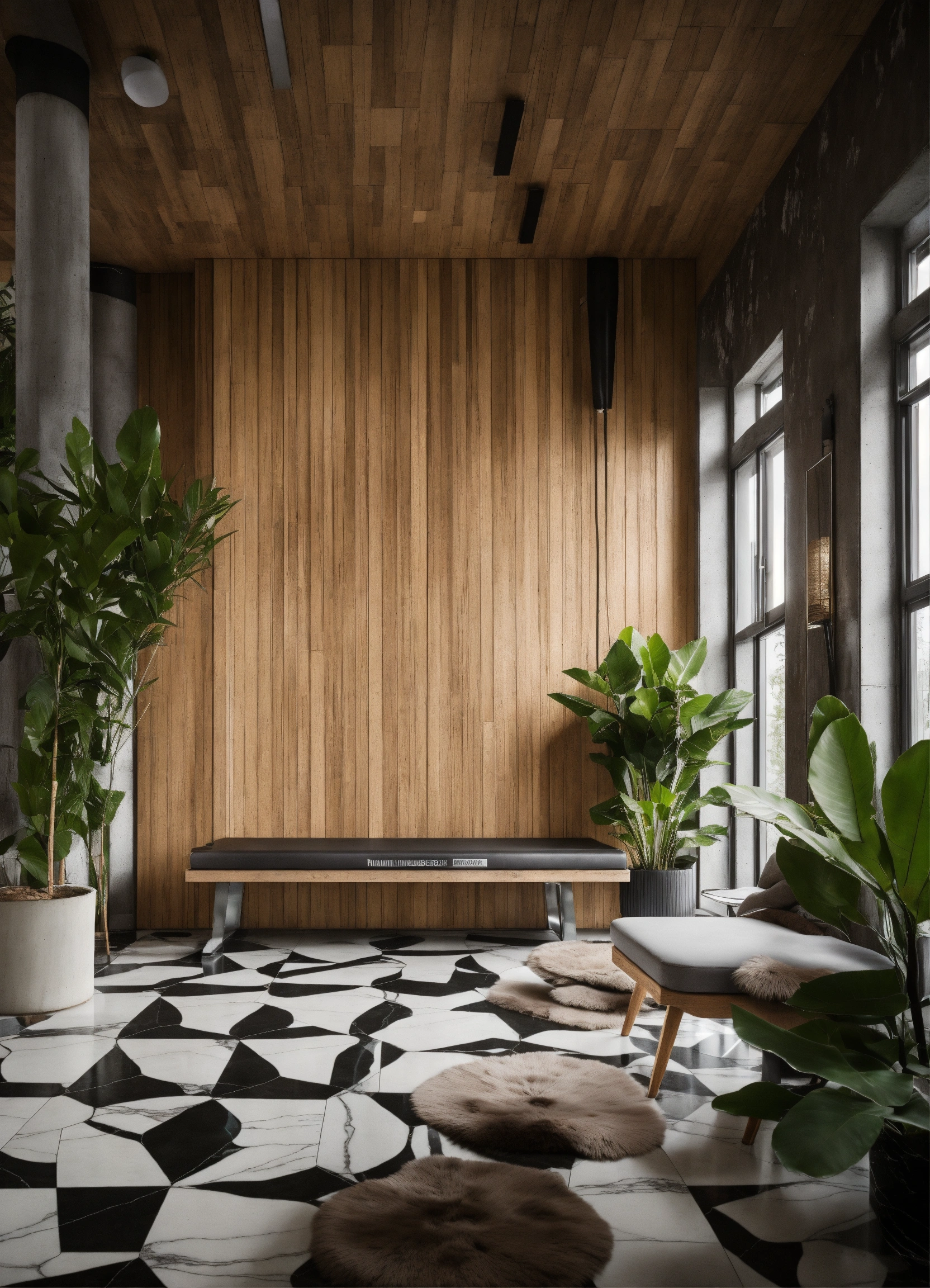 Lexica - Fitness, gym, swimming pool, avangard, interior, cozy, wood ...