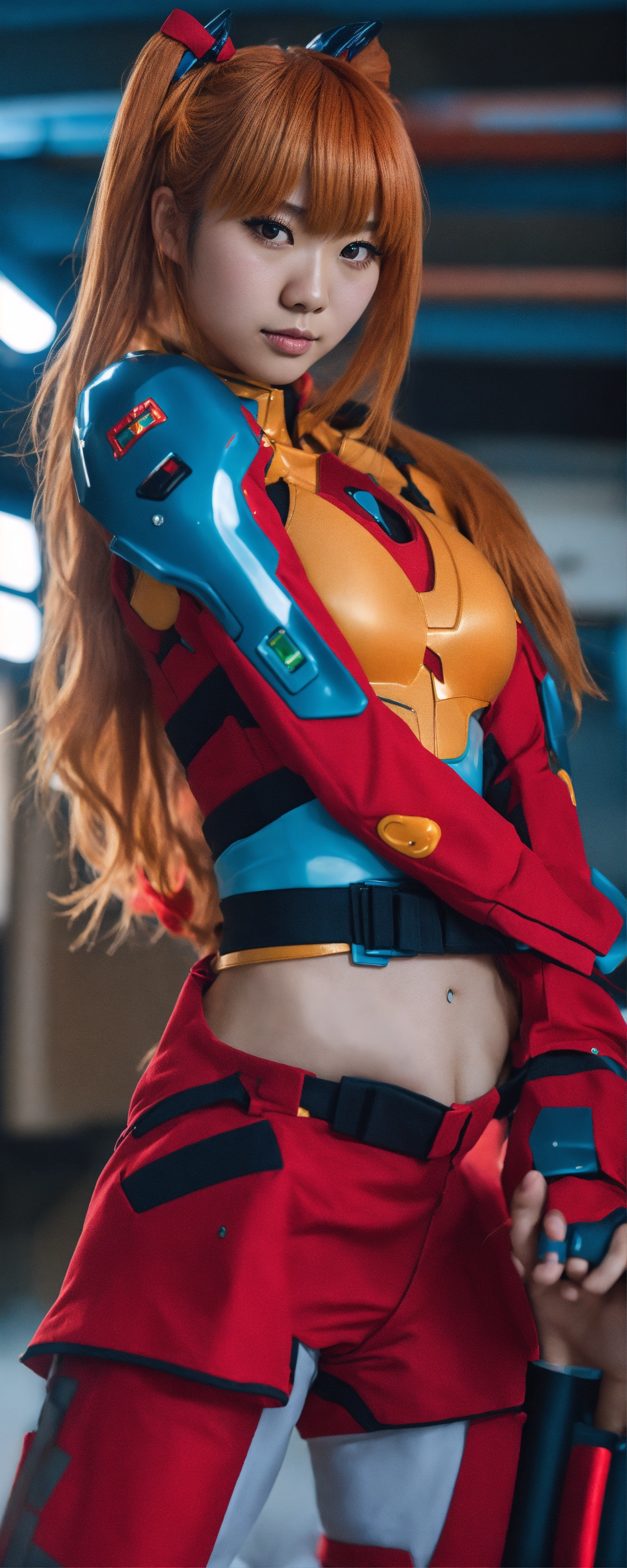 Lexica - Slim japanese woman cosplaying asuka langley