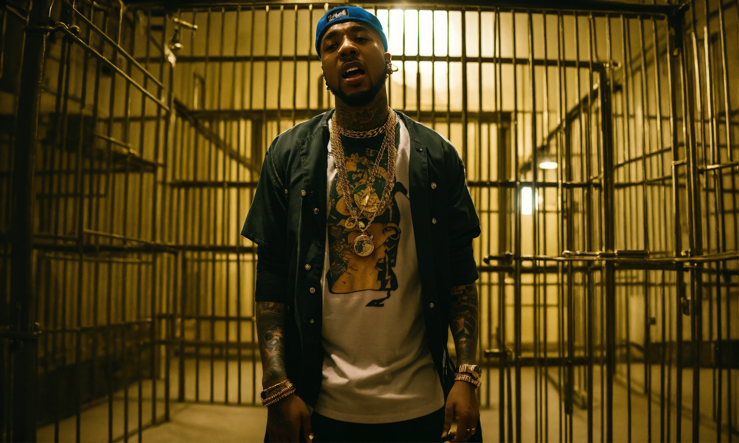 Lexica - Fisheye view of rapper 