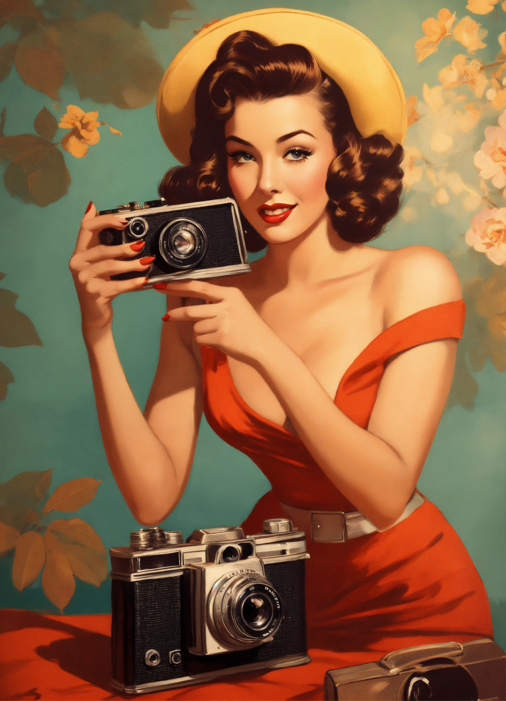 Camera Pin Up