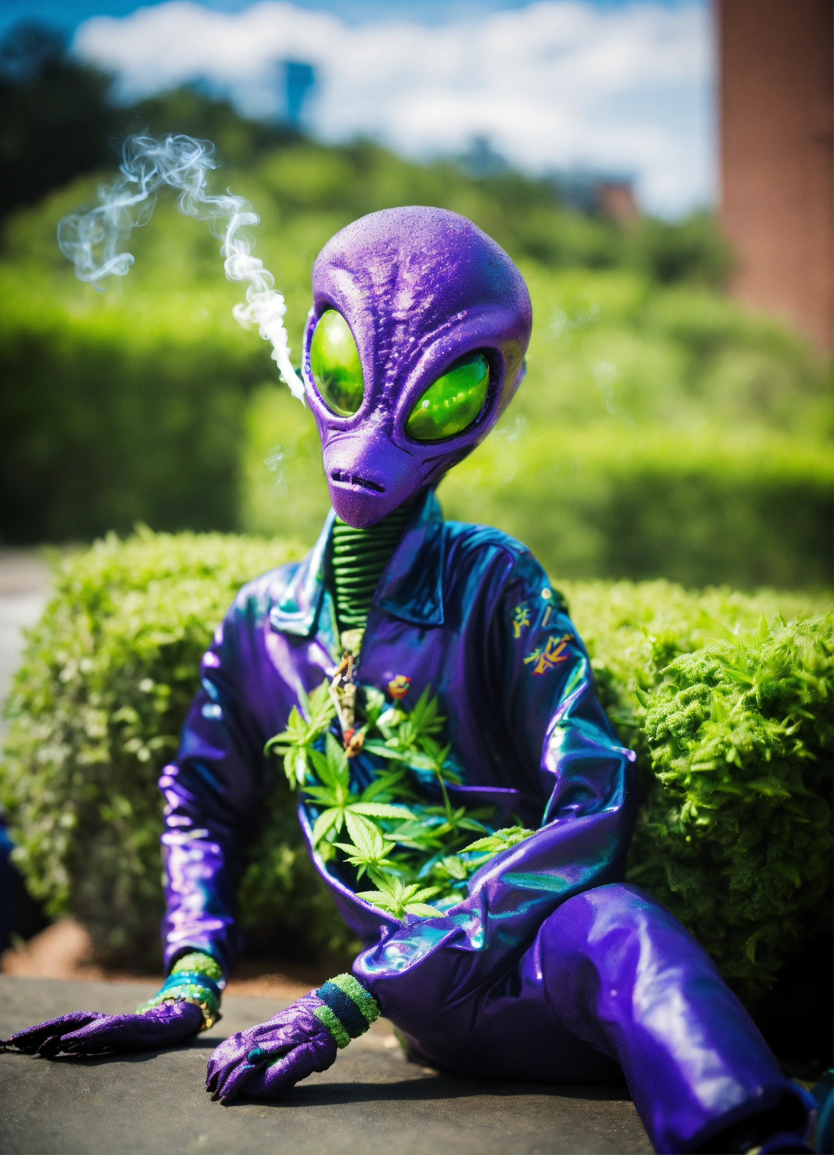 Lexica - Alien, in Atlanta, smoking weed.