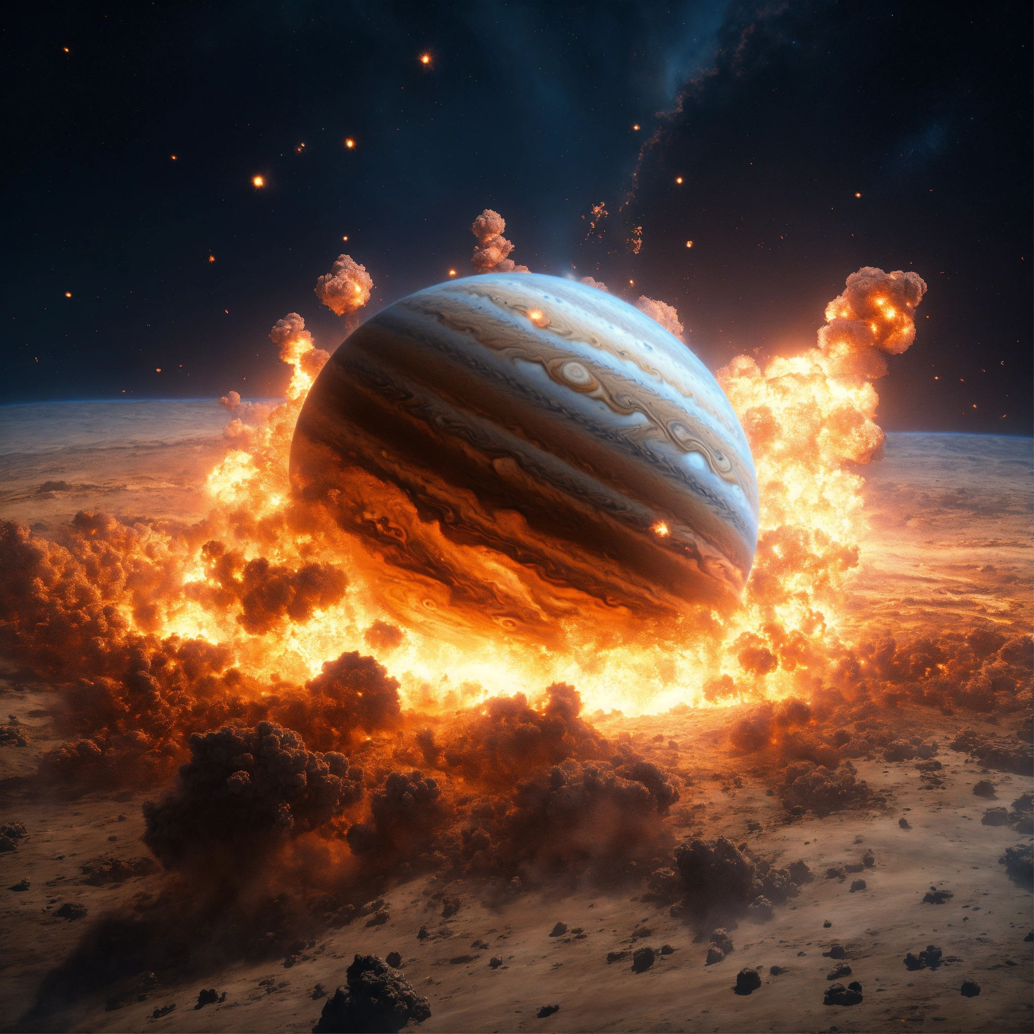 Lexica - Jupiter explosion, 8k