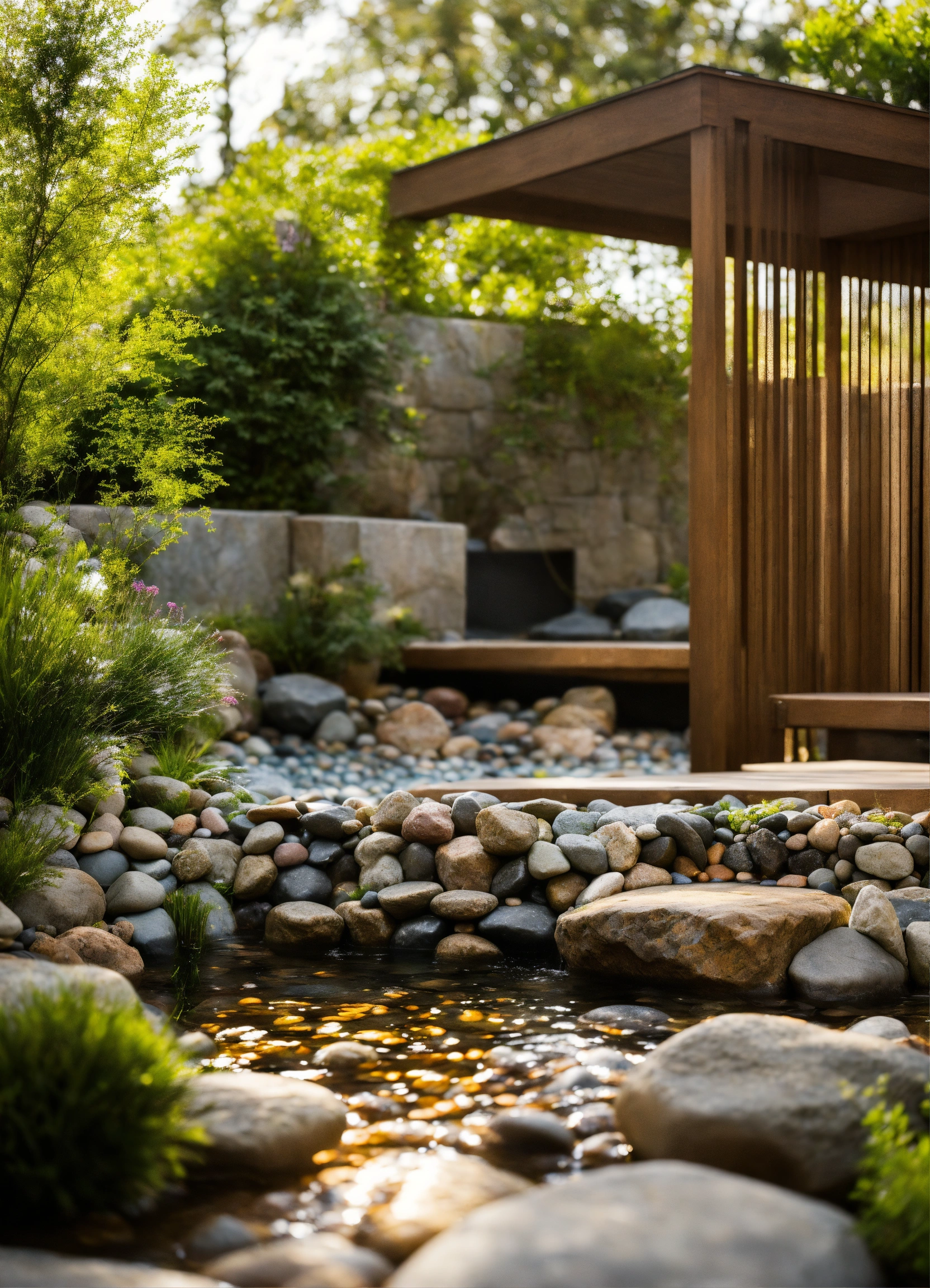 Lexica - A close-up of an outdoor space that incorporates elements of ...