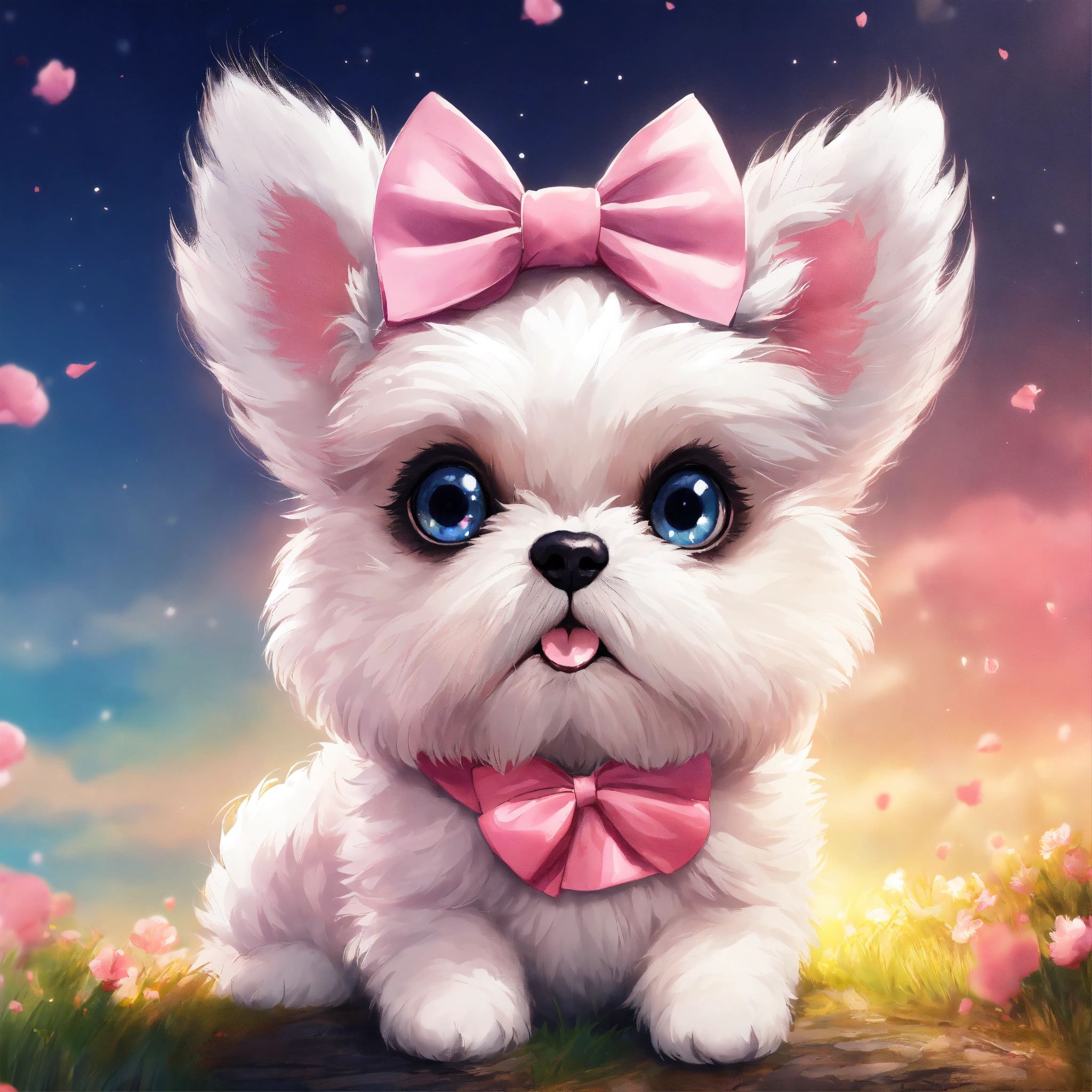 lexica-cute-and-adorable-cartoon-fluffy-shtizu-dog-with-mostly-black