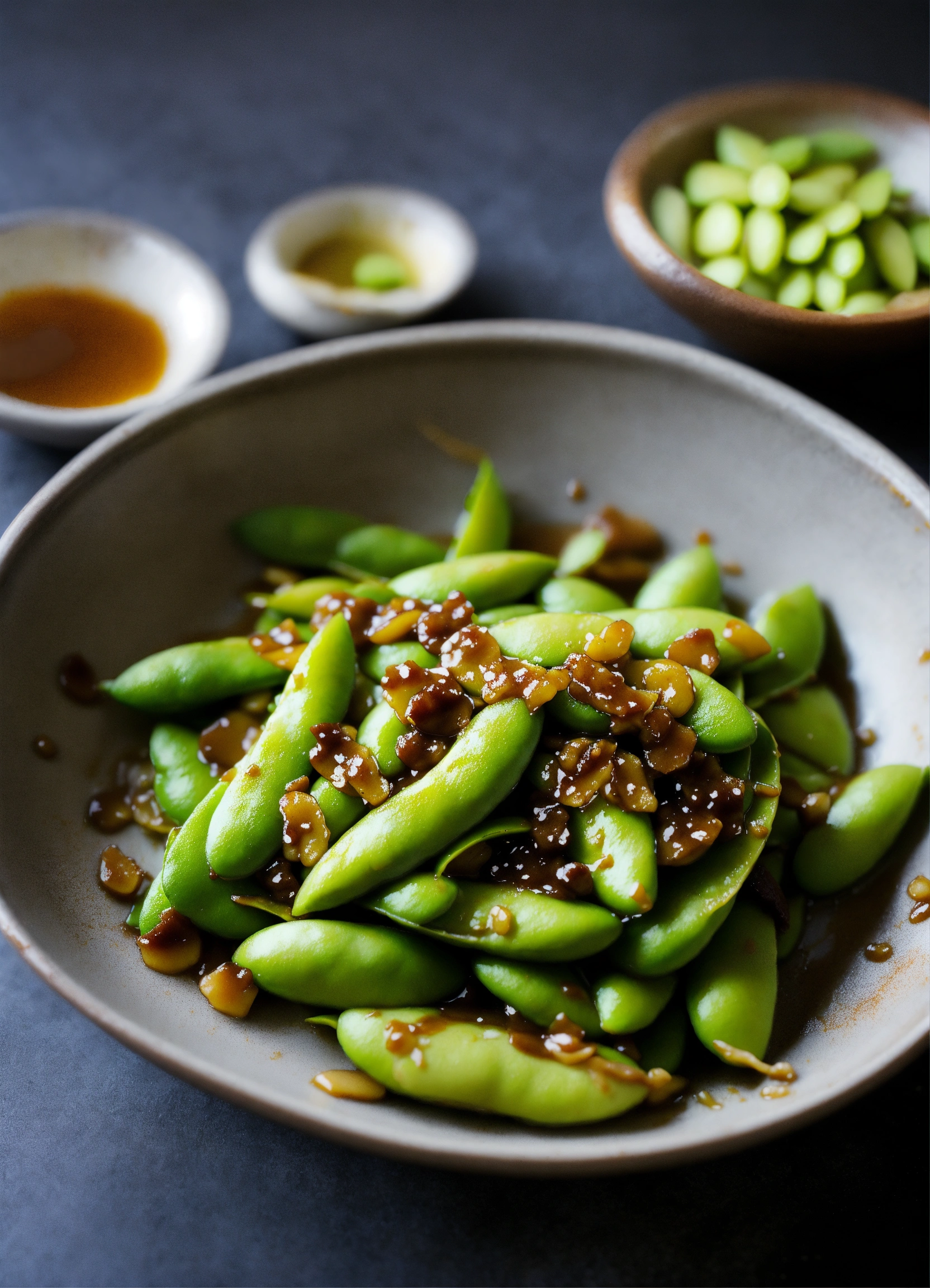 Lexica Miso Glazed Edamame Ingredients Edamame, white miso paste