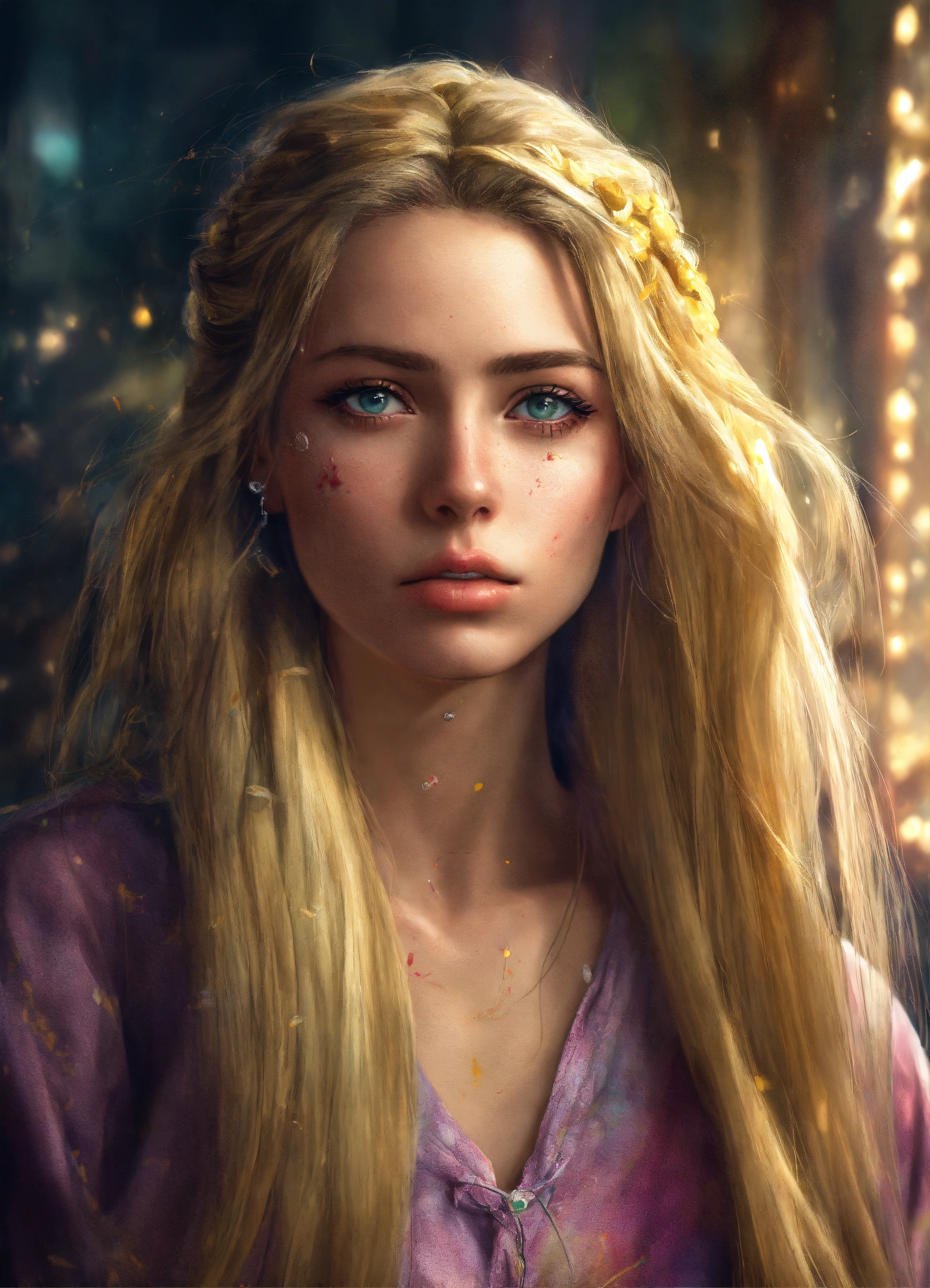 Lexica - Sick Drug addict Rapunzel portrait, front face ,photorealistic ...