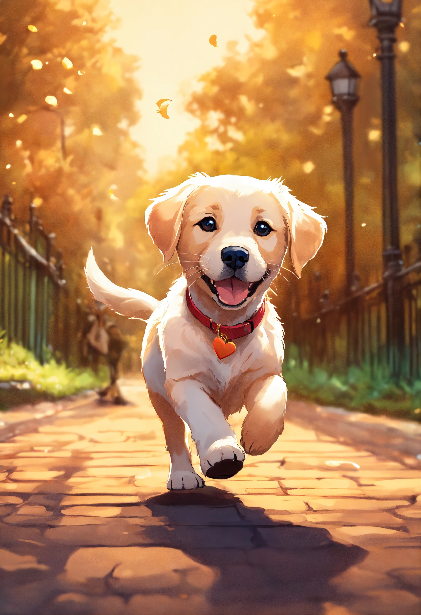 Lexica - CUTE AND ADORABLE CARTOON PLAYFUL LABRADOR RETRIEVER PUPPY ...