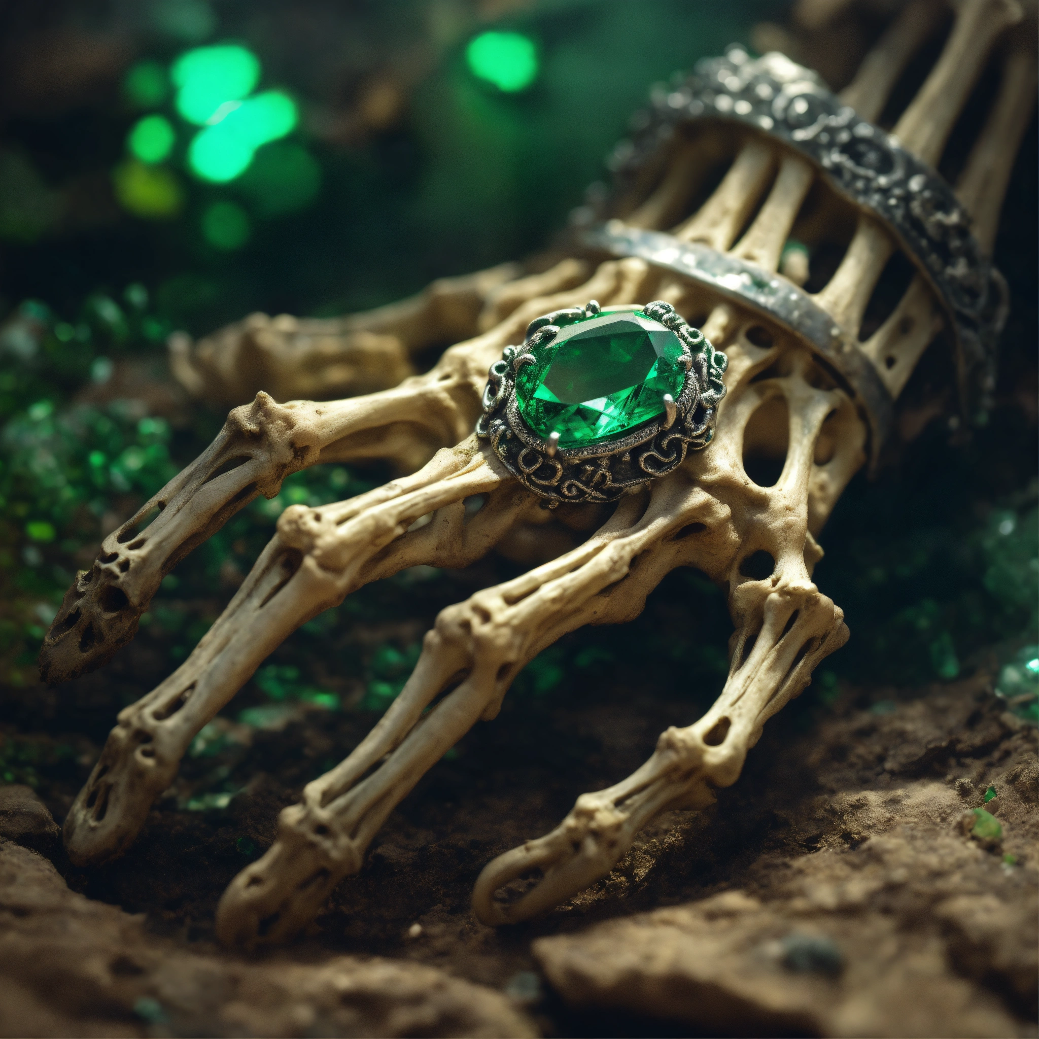 Lexica - Closeup concept art of the hand of an old skeleton dead man's ...
