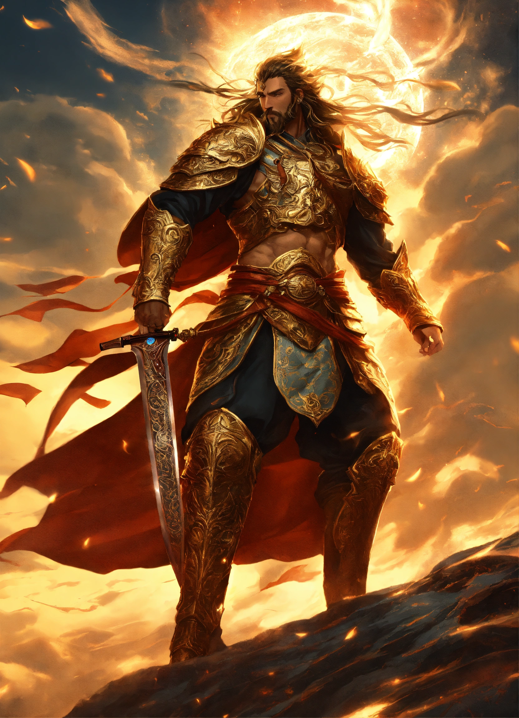 Lexica - A celestial God of Battle and Swiftness emanating power of the ...