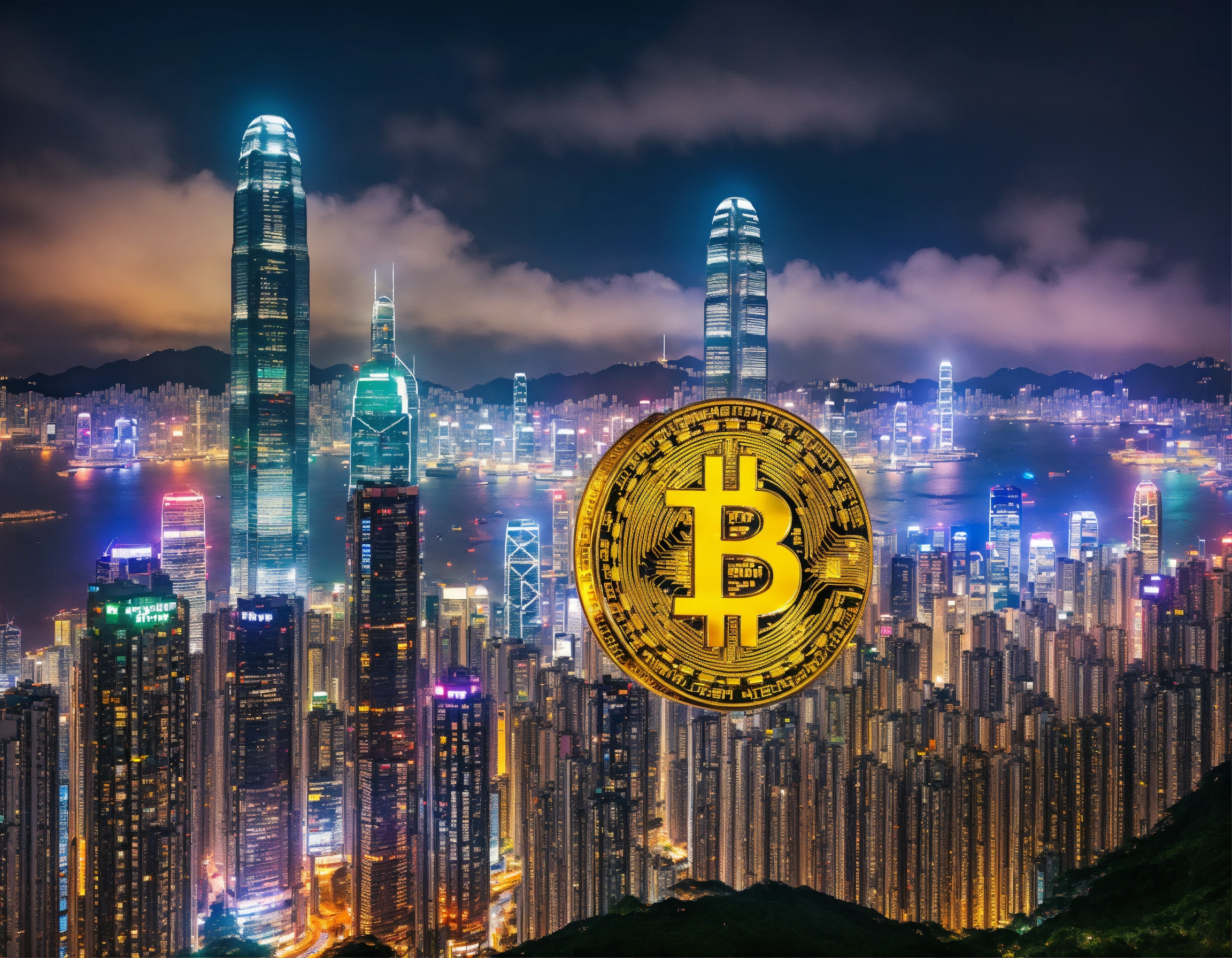 Lexica - Create an image representing digital currency in Hong Kong ...