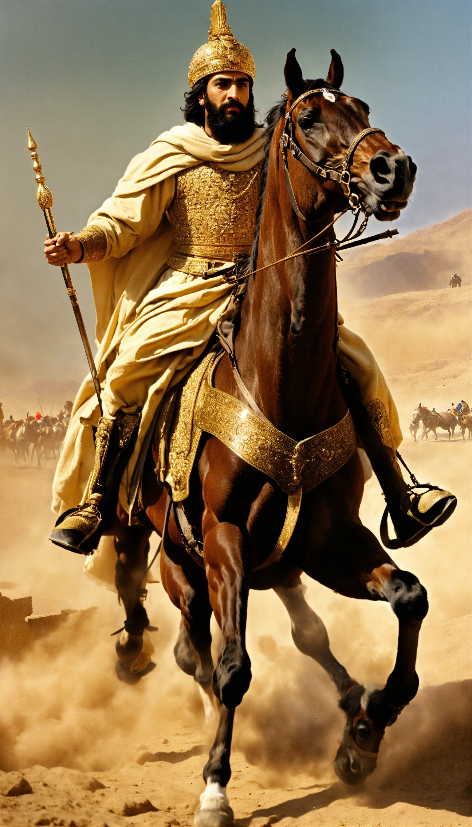 Lexica - Cyrus the Great was leading the war on horseback with his army