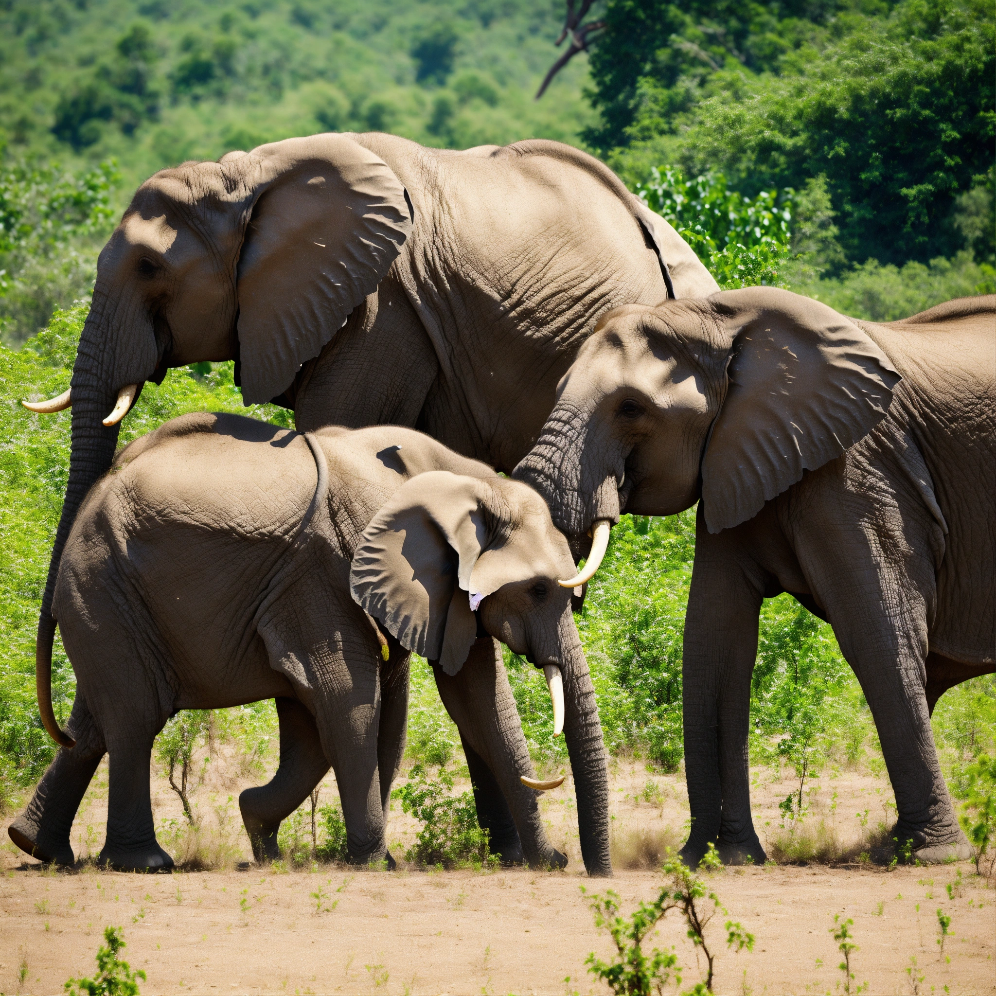 Lexica - Three ELPHANTS with NO tusks that were victims of exploitation ...