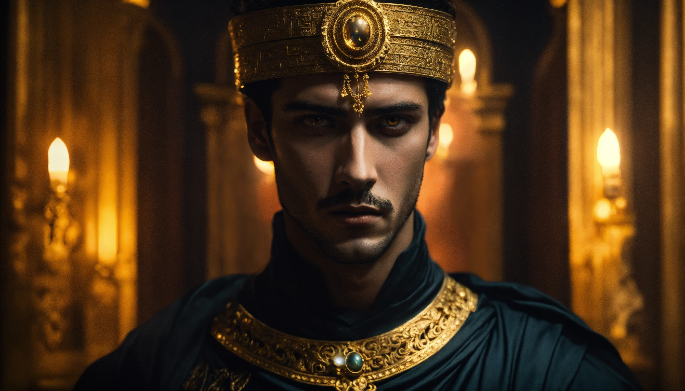 Lexica - Dark, mysterious and dramatic portrait of a young handsome ...