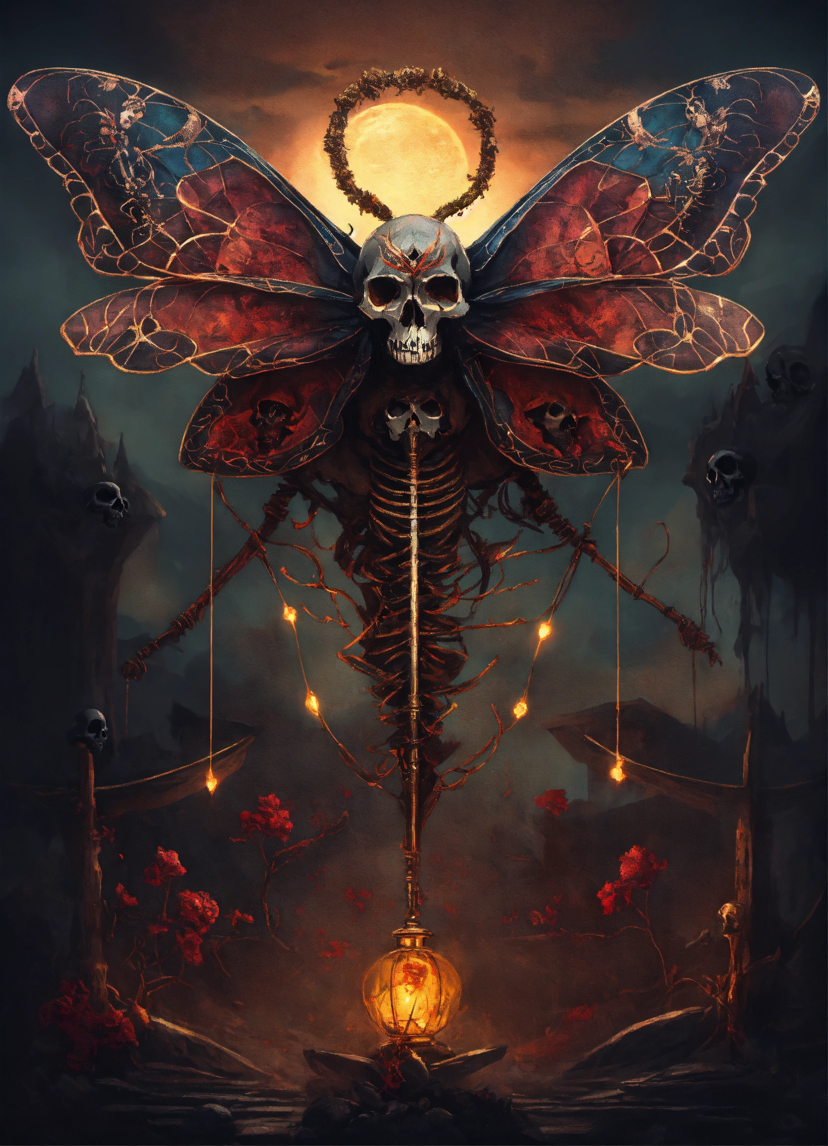 Lexica - Death moth, evil, darkness, skull, skeletal, balance, good and ...
