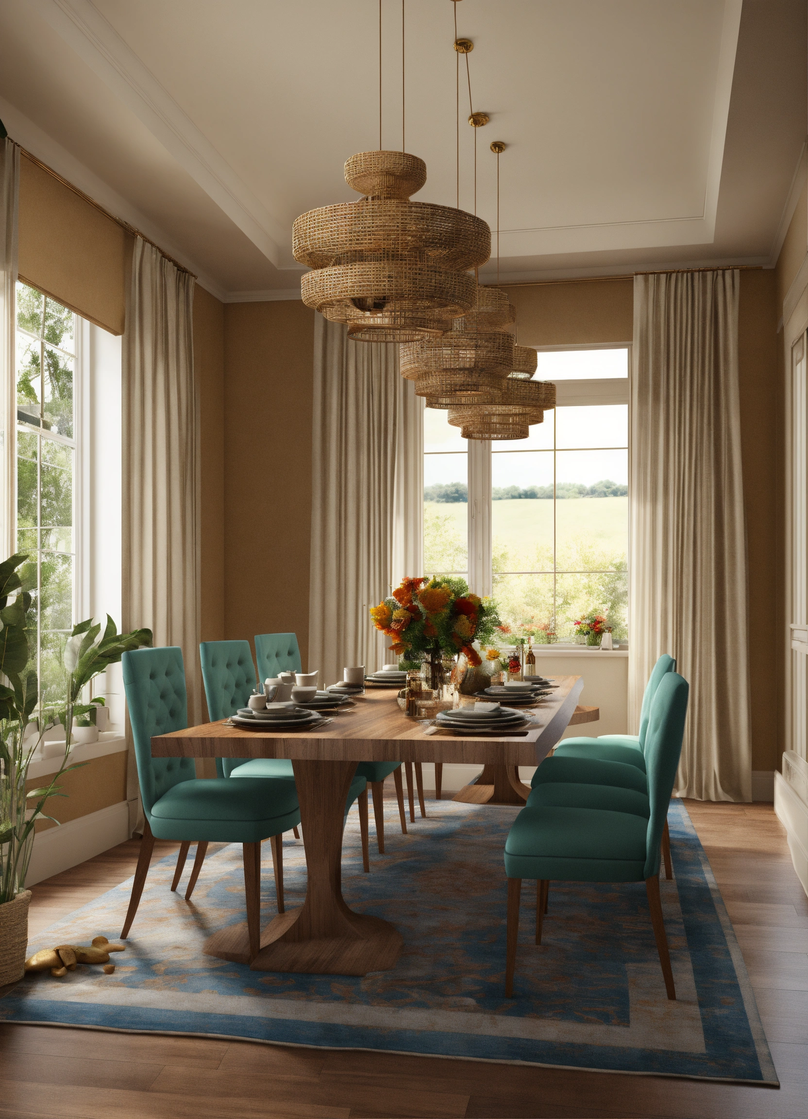 Lexica - Design tAble dining room 3d art