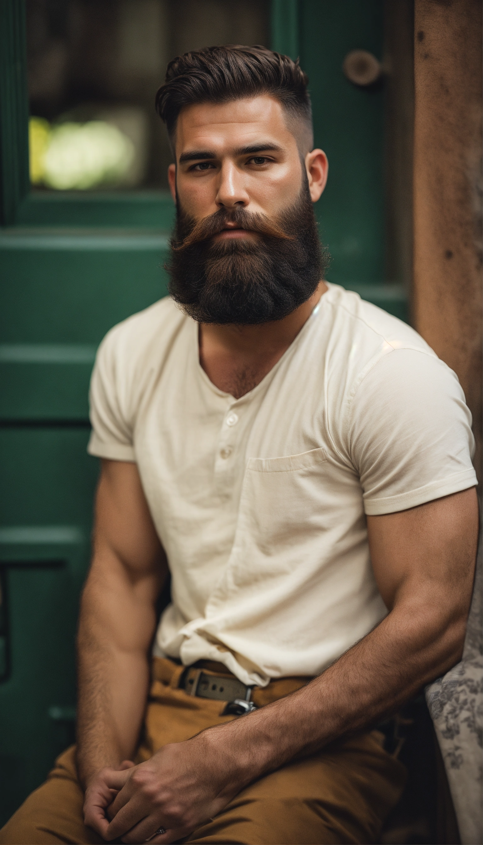 Lexica - Man with a rugged classic beard
