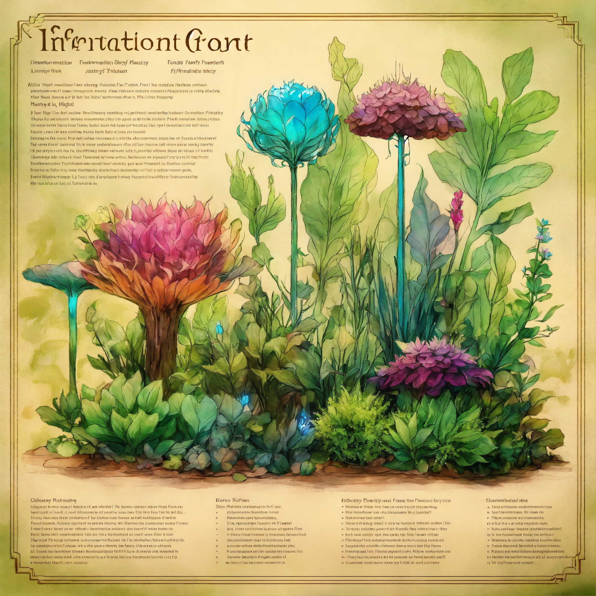 Lexica - Information sheet with different FANTASY, FANTASY, FANTASY ...