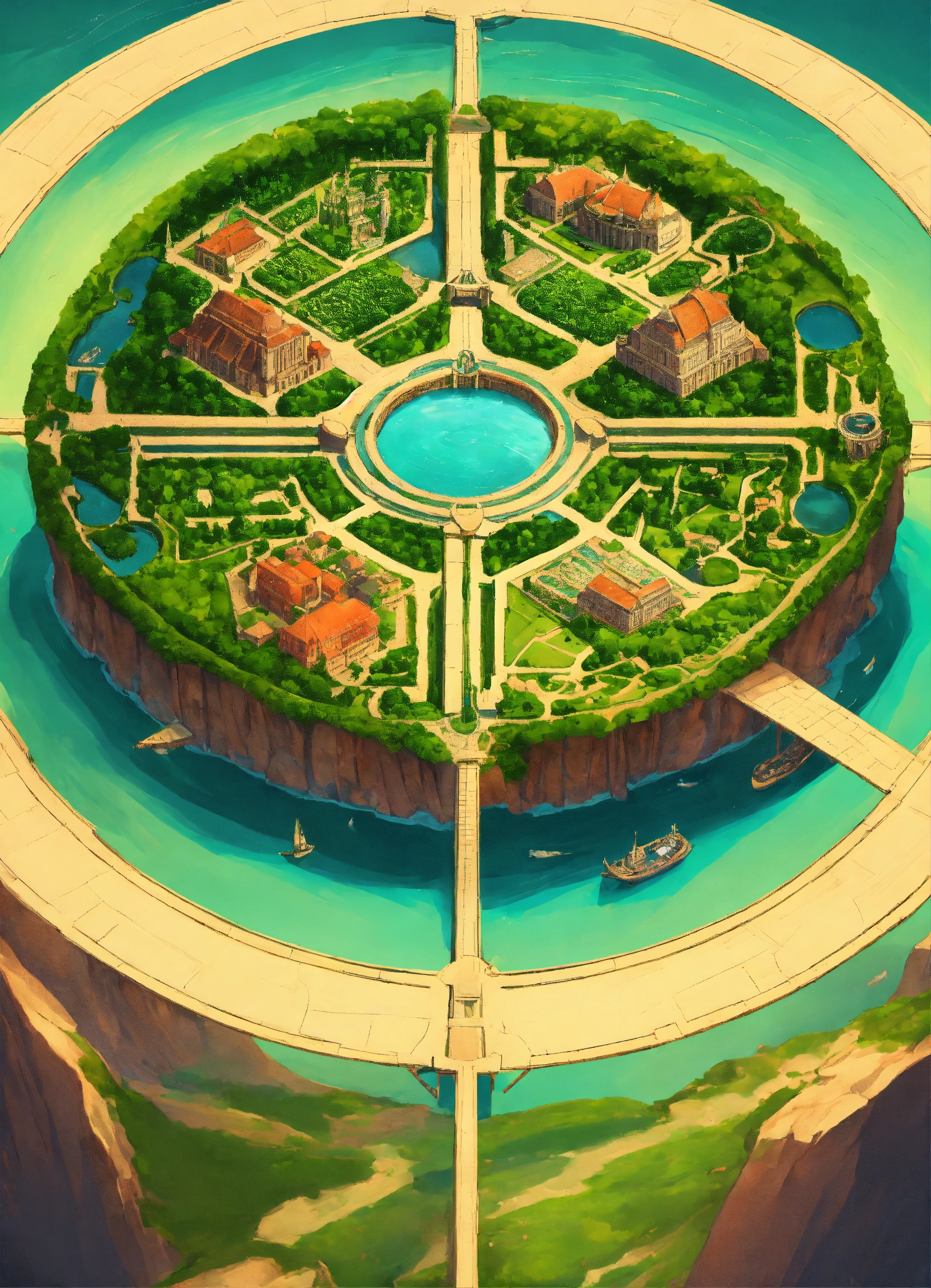Lexica - Capital city surrounded by a large ring of water. . the ring ...