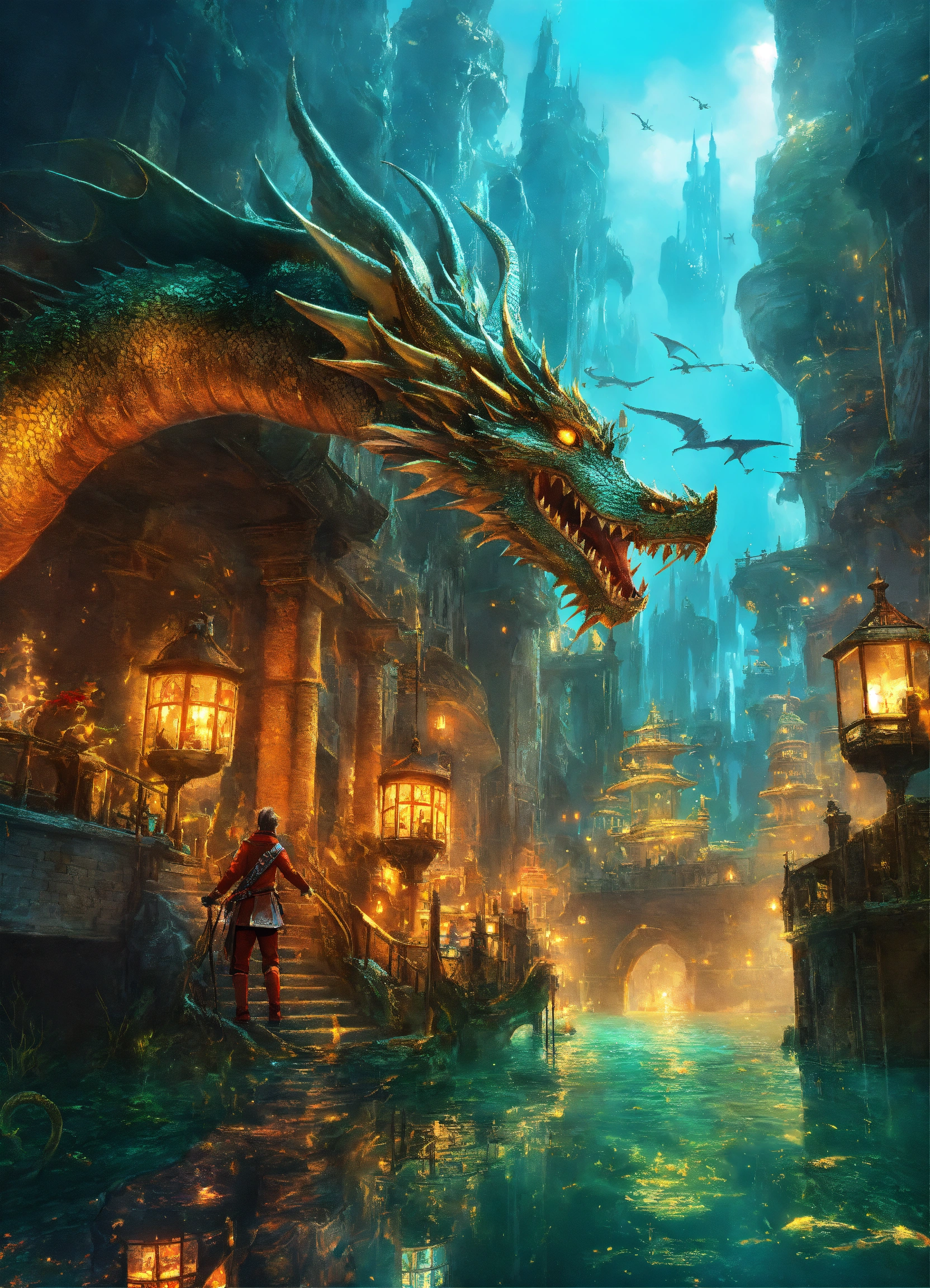 Lexica - Epic fantasy revolution in an underwater city with dragons in ...