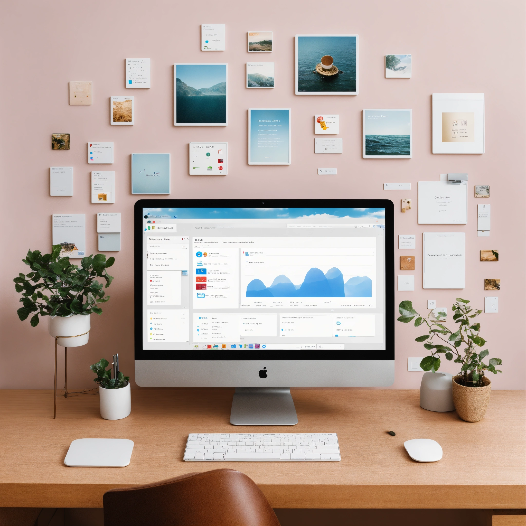 Lexica - A photo of a computer desktop with several icons on it. The ...