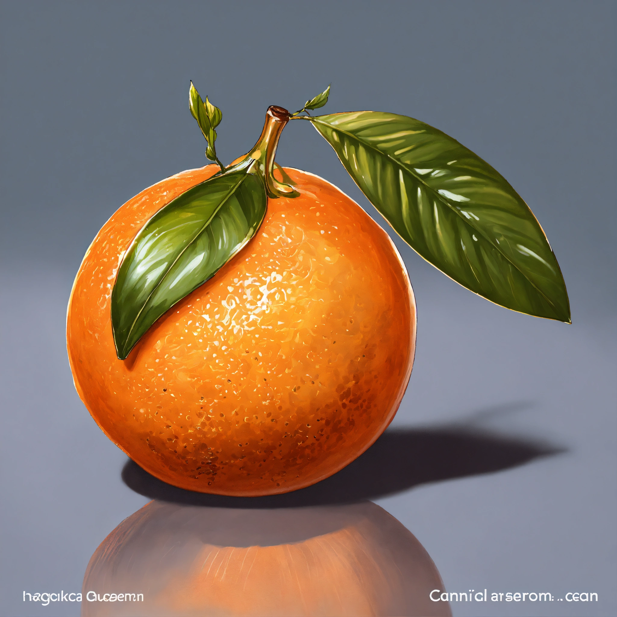 Lexica - Single orange, isolate objects, realistic cartoon oil paint ...