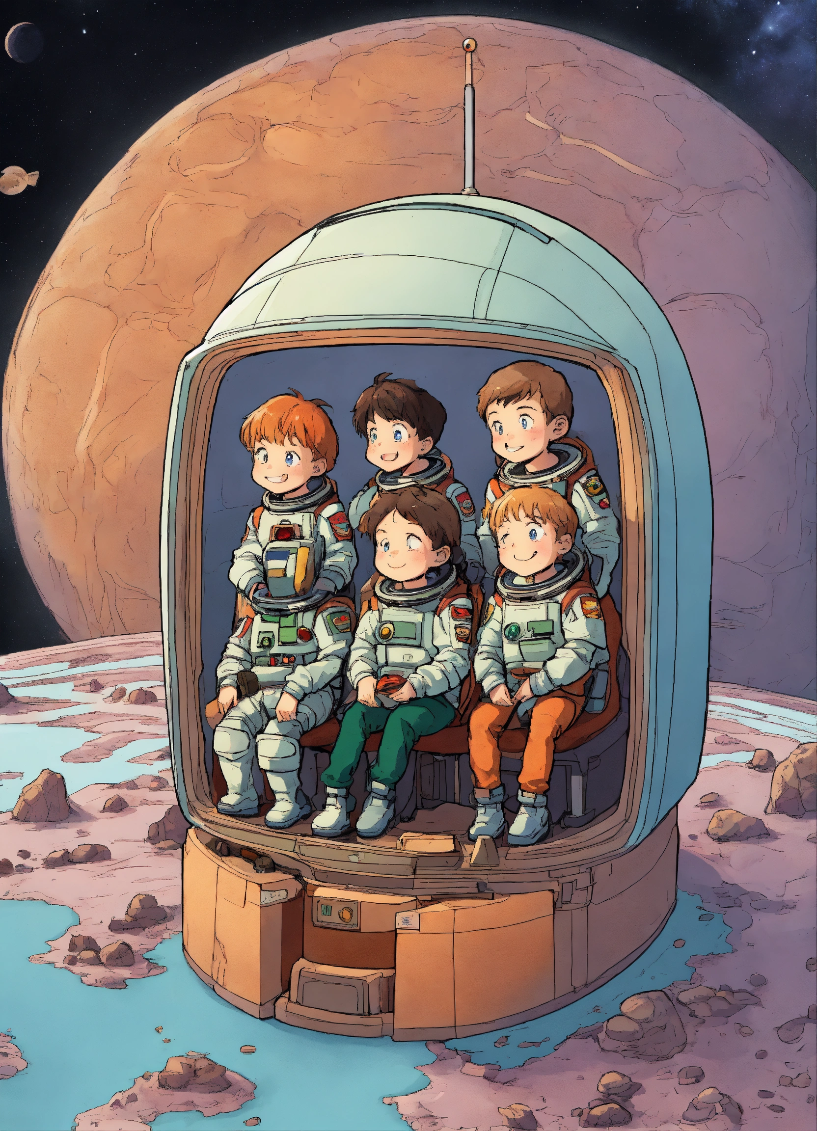 Lexica - 4 enfants sont dans une station spatiale et cherchent un ...