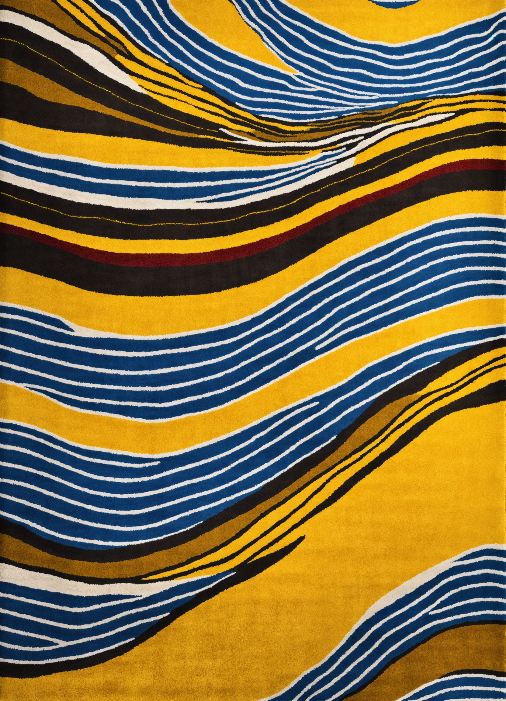 Lexica - A rug with a wavy patter inspired in Copacabana sidewalks a ...