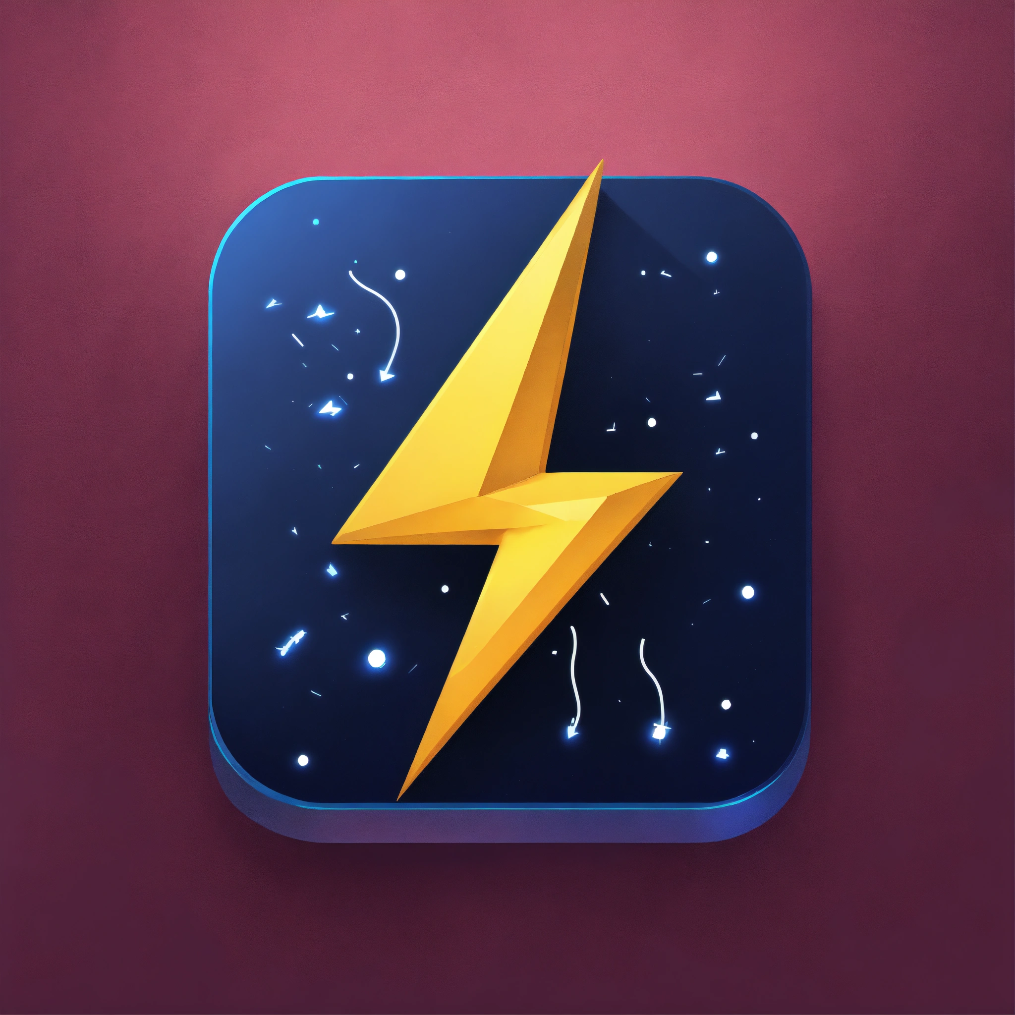 Lexica - Modern app icon for Ethernet configuration, stylized lightning ...