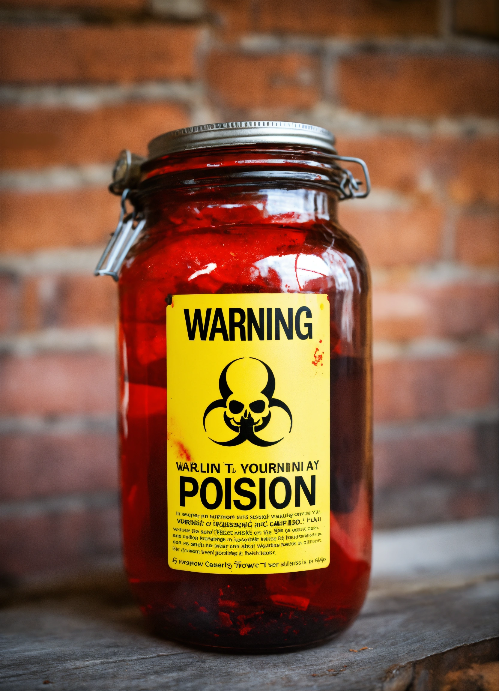 Lexica - Jar with warning poison sign