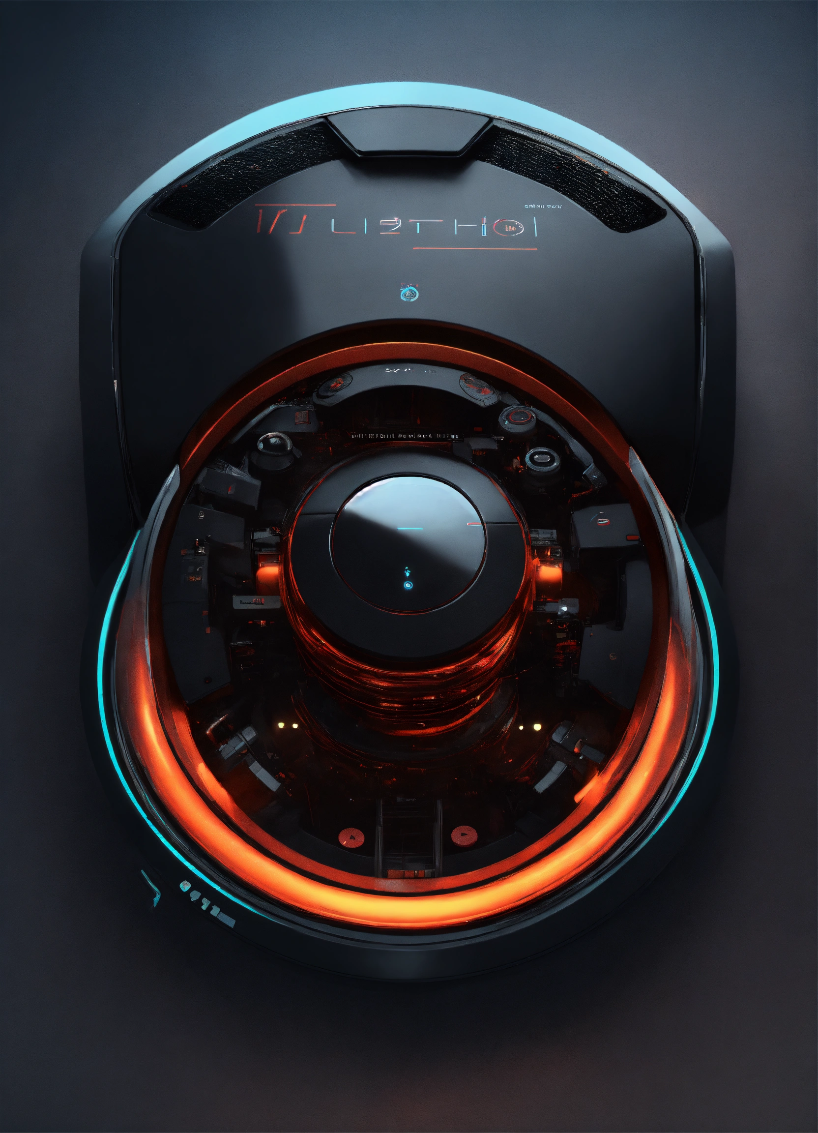 Lexica - A futuristic button (hint), elegant, ultracontemporary, hight-tech