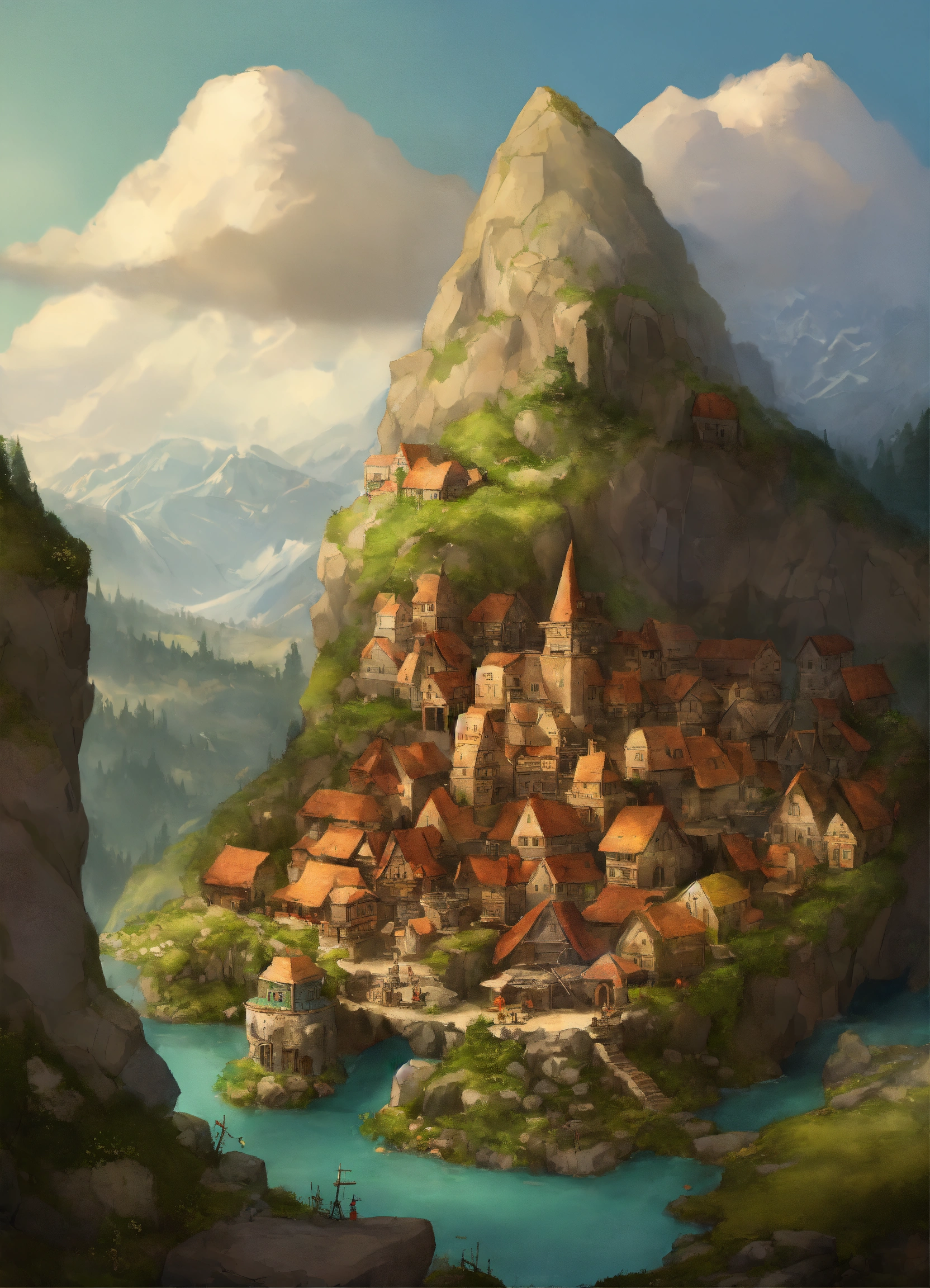 Lexica - A dwarf city in a mountain