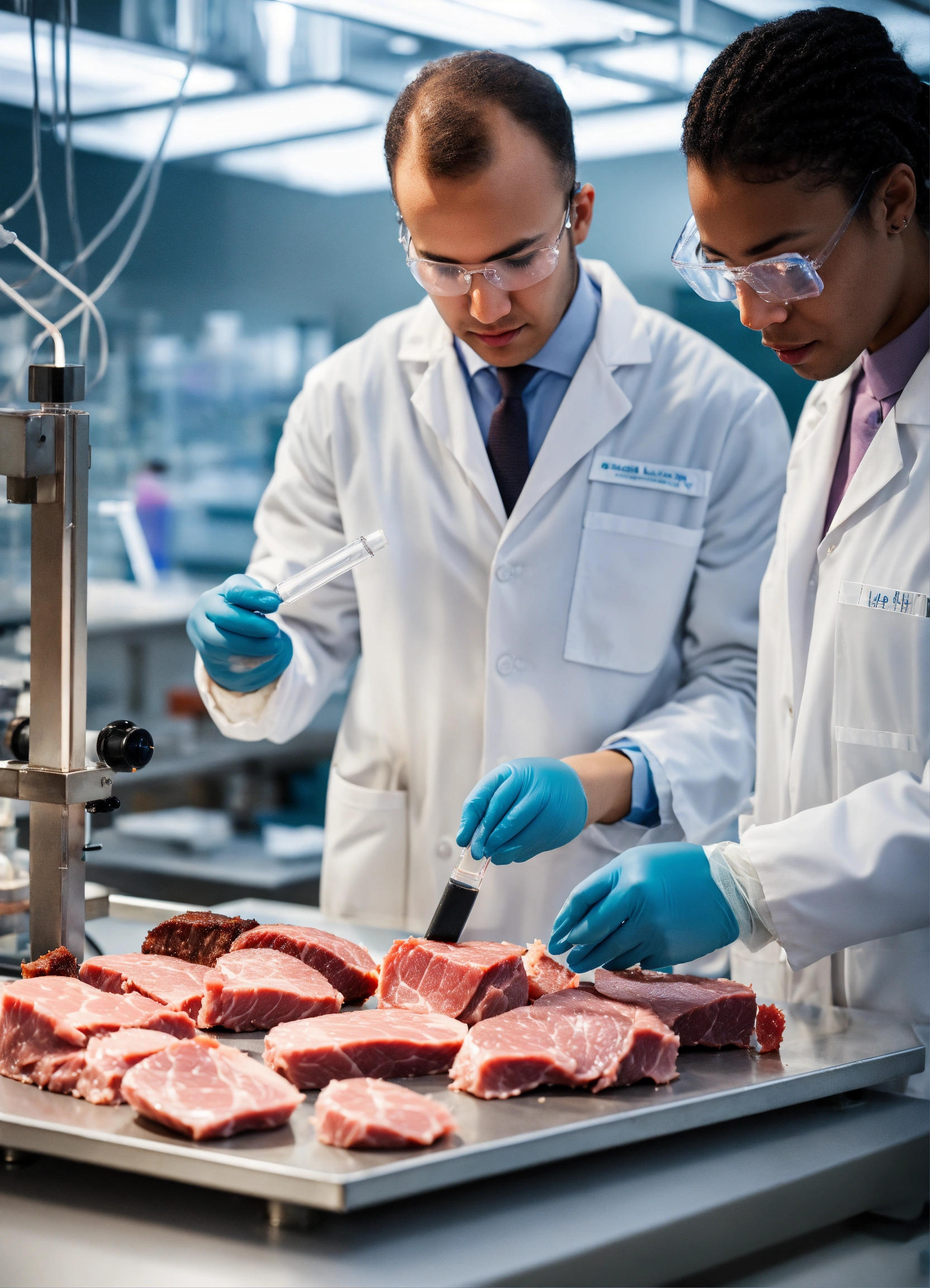 Lexica - Group of diverse scientists wearing lab coats working on a ...