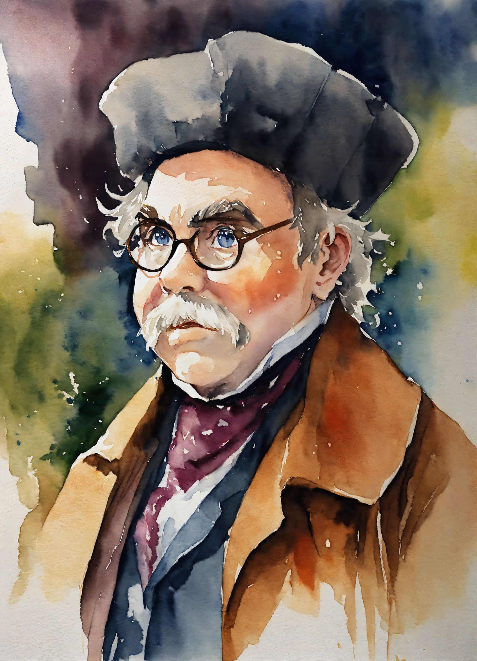 Lexica - Filius Flitwick, watercolor