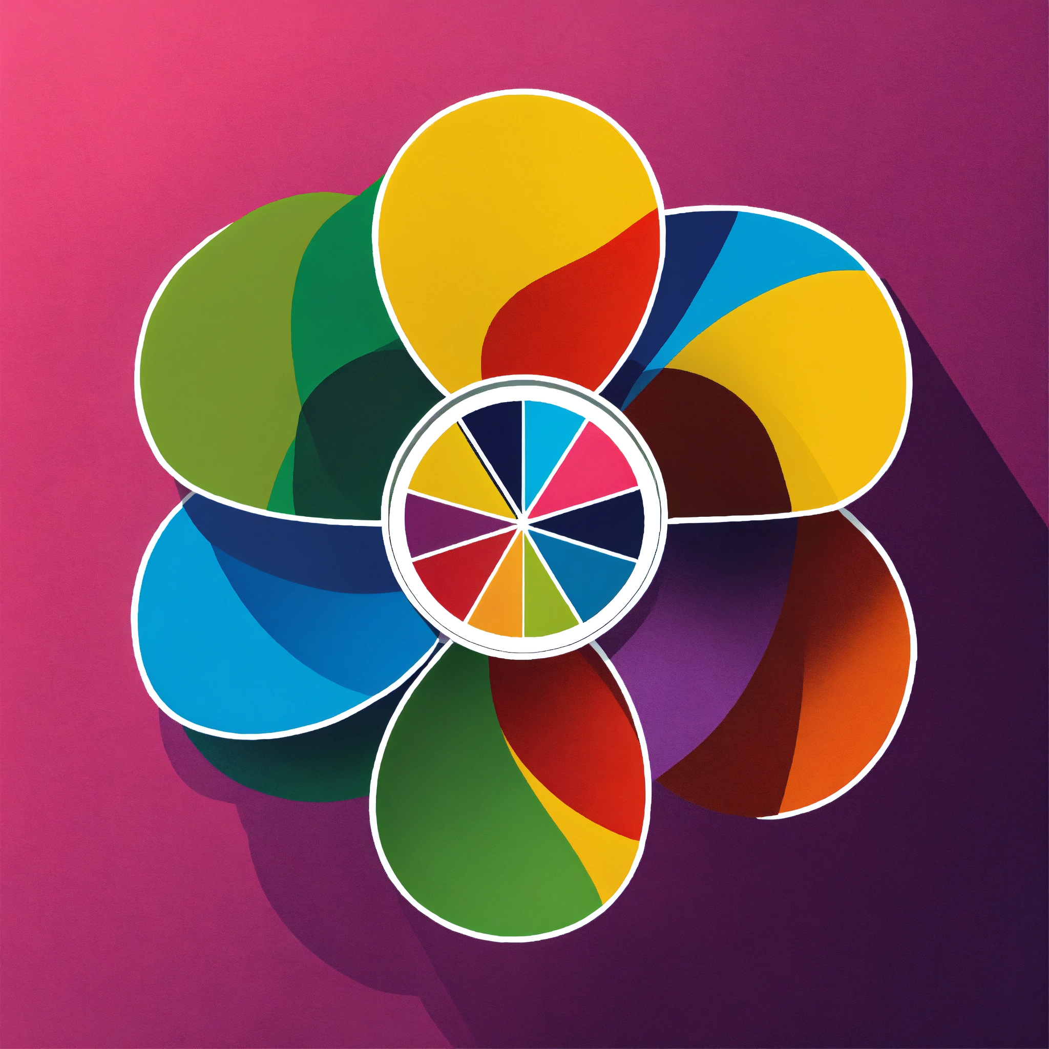 Lexica - Simple logo of 4 vinyl record albums shapes arranged to make a ...
