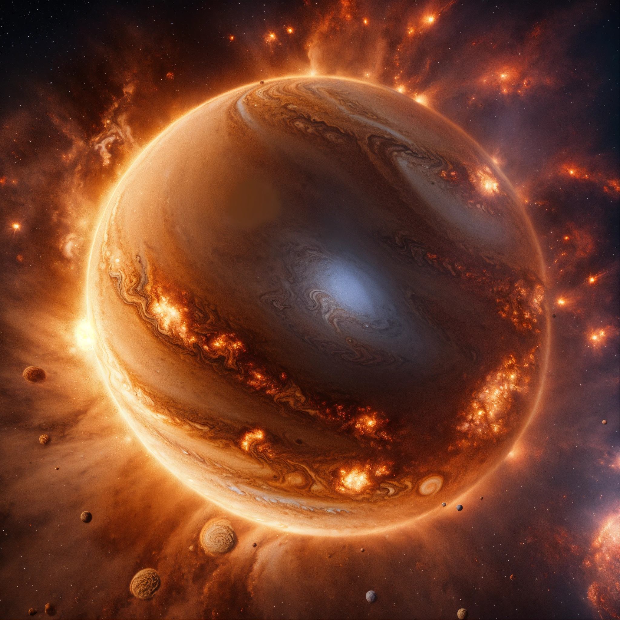 Lexica - Jupiter explosion, 8k