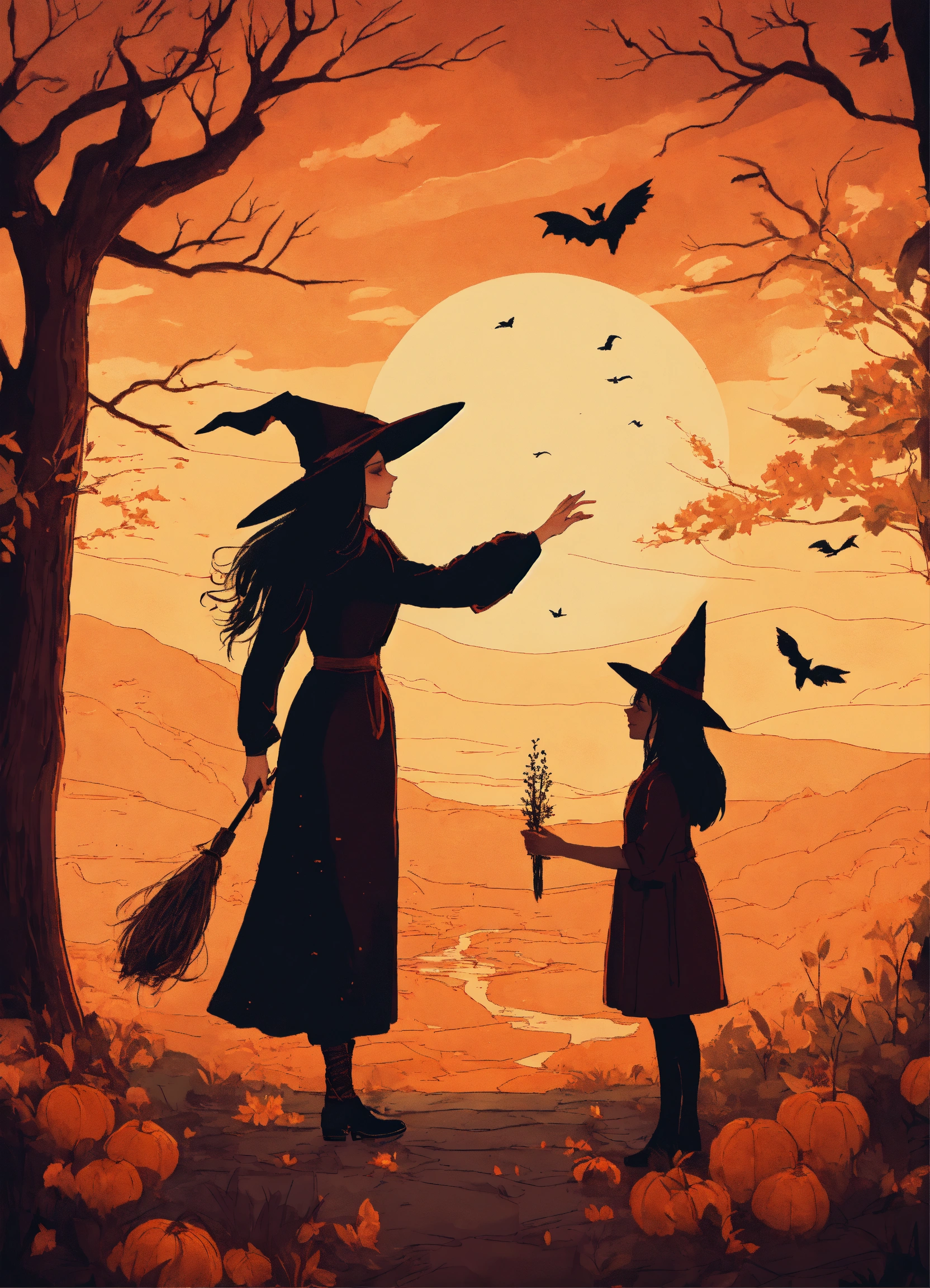 Lexica - A witch extending a hand in friendship to another person.
