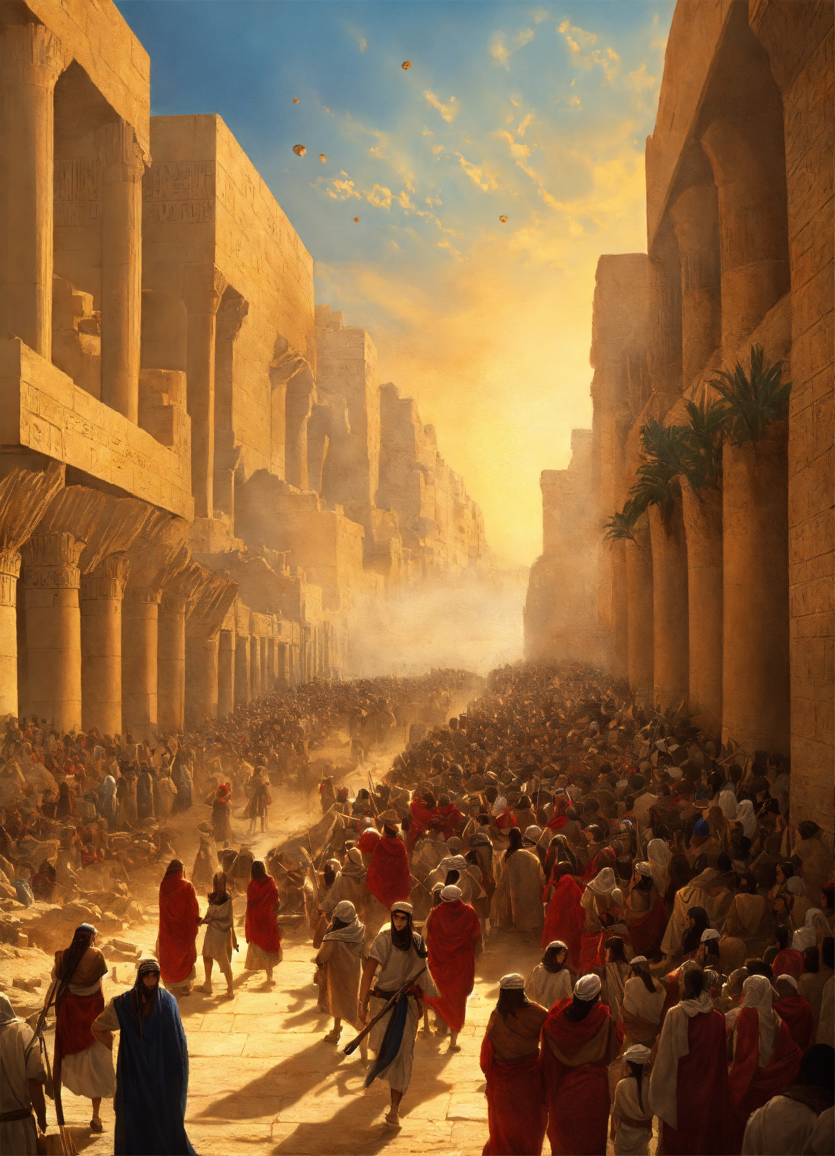 Lexica - Exodus from Egypt and the splitting of the Red Sea with the ...