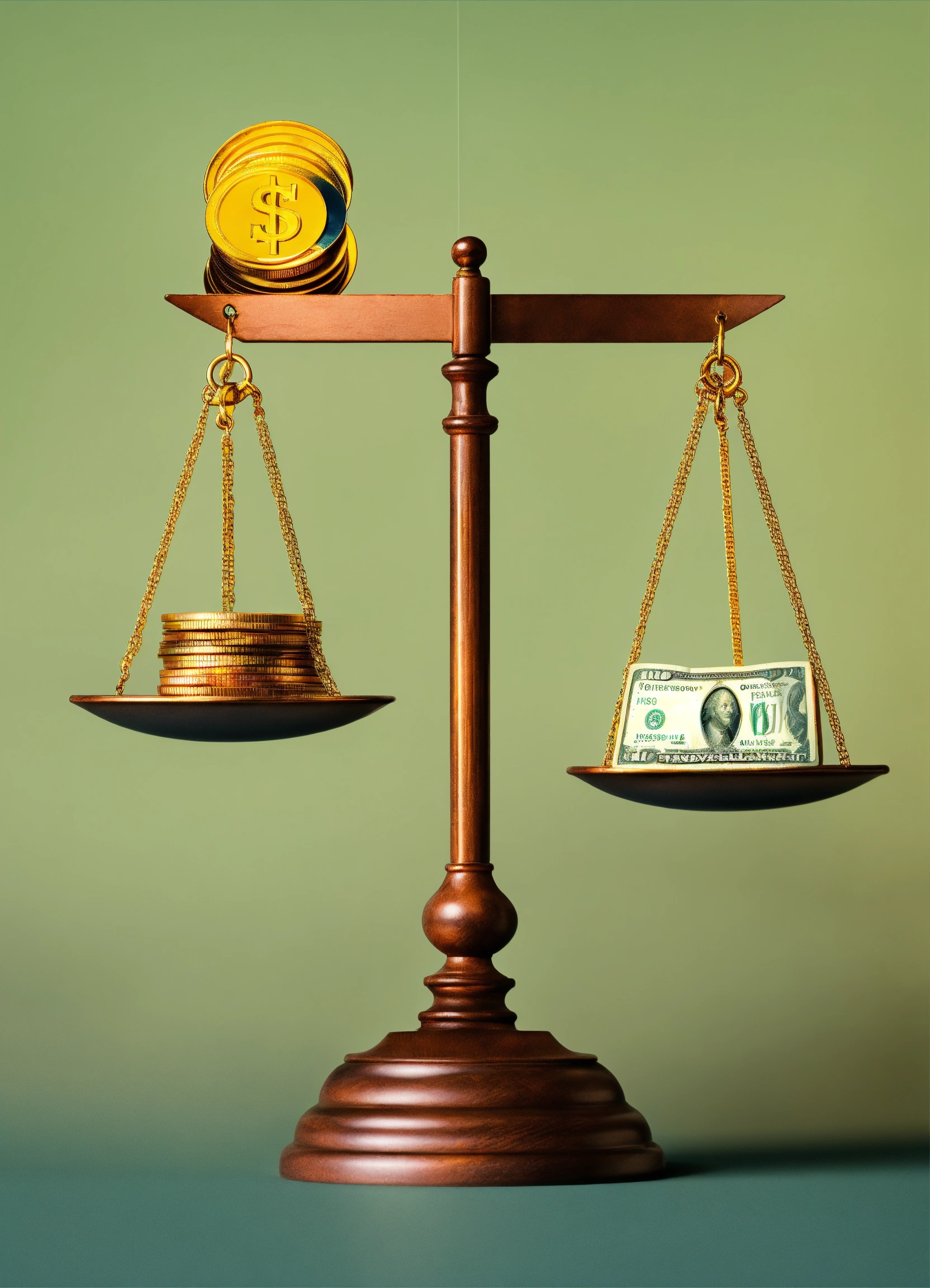 Lexica - Illustrate a classic balance scale with one side representing ...
