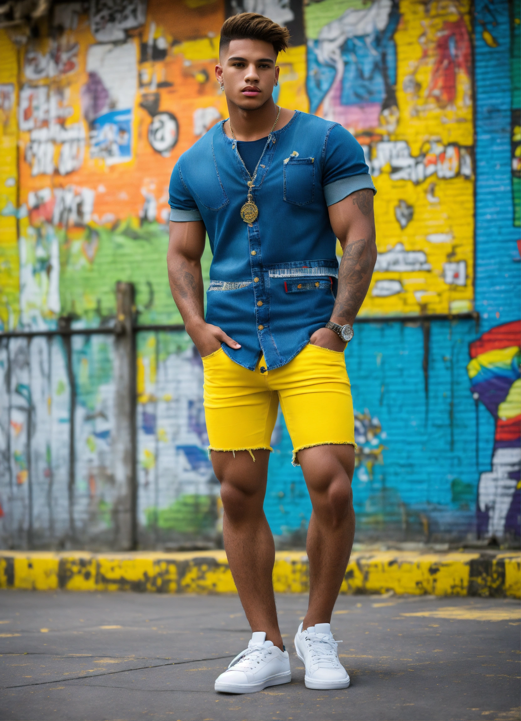 Gay shop denim shorts