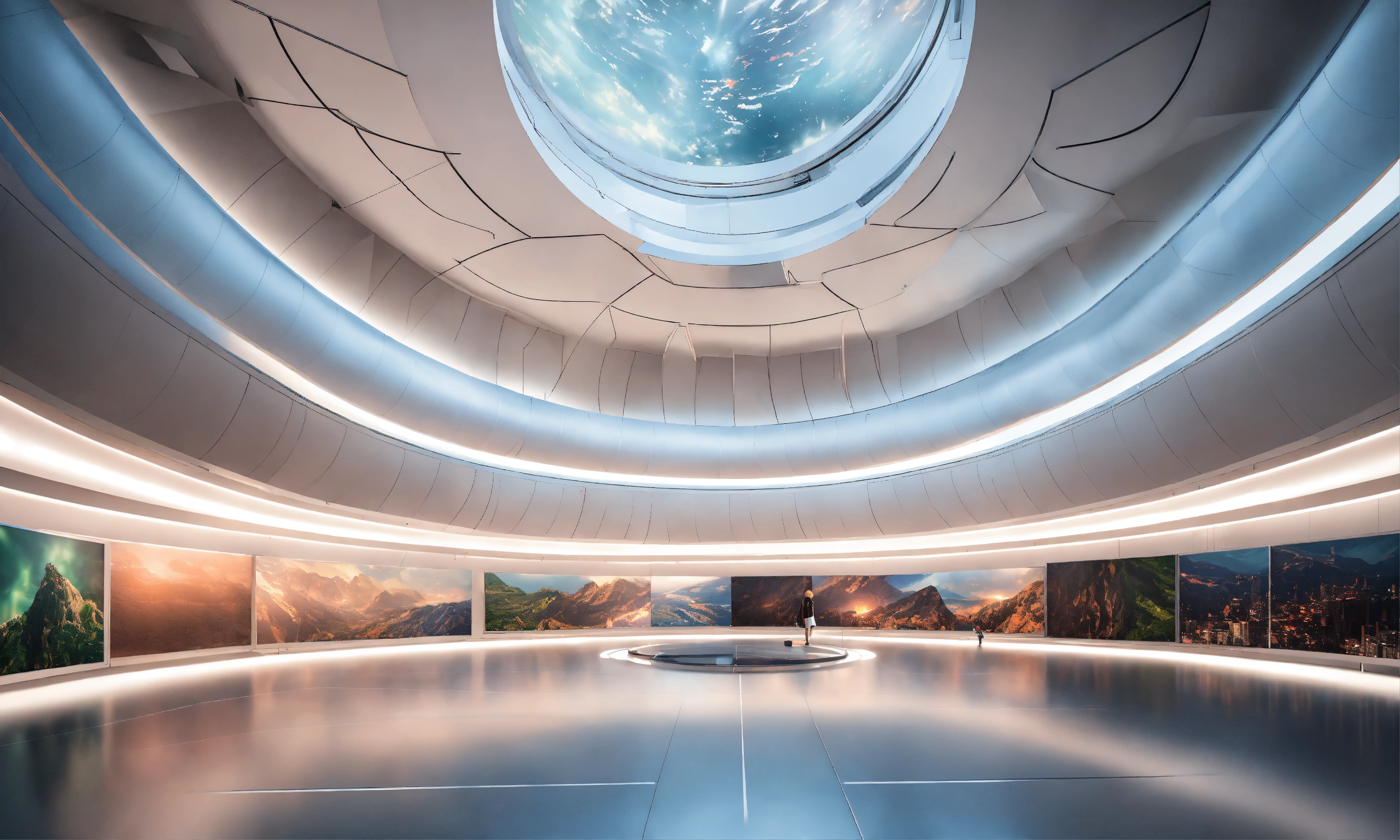 Lexica - A realistic photo of an infinity high circular-shaped ...