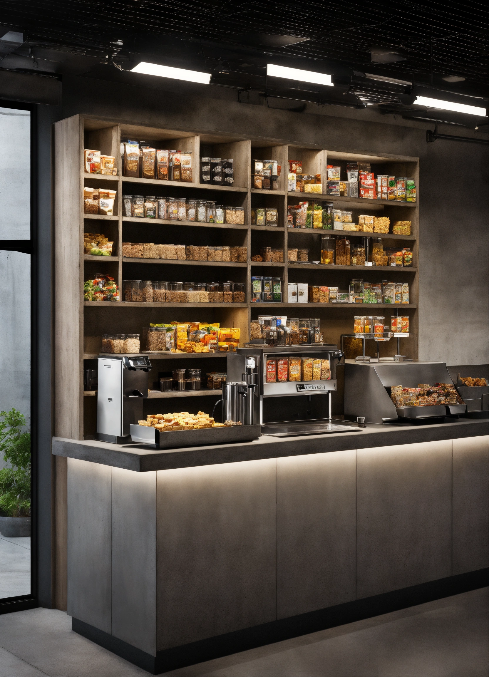 Lexica - A self serve breakroom snack bar with snacks on an easy to ...
