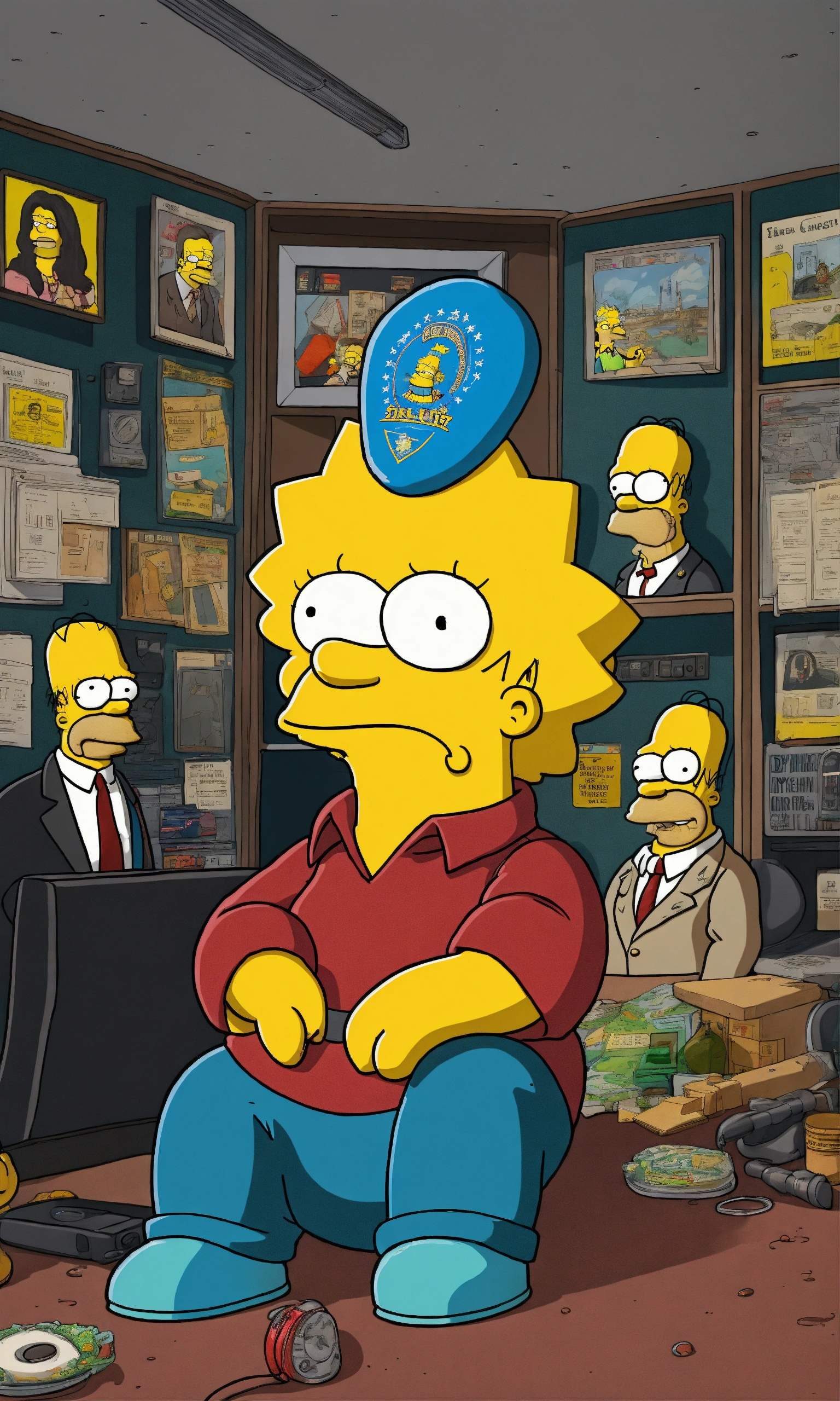 Lexica - Simpsons in a FBI bunker with the highest chief of the world ...