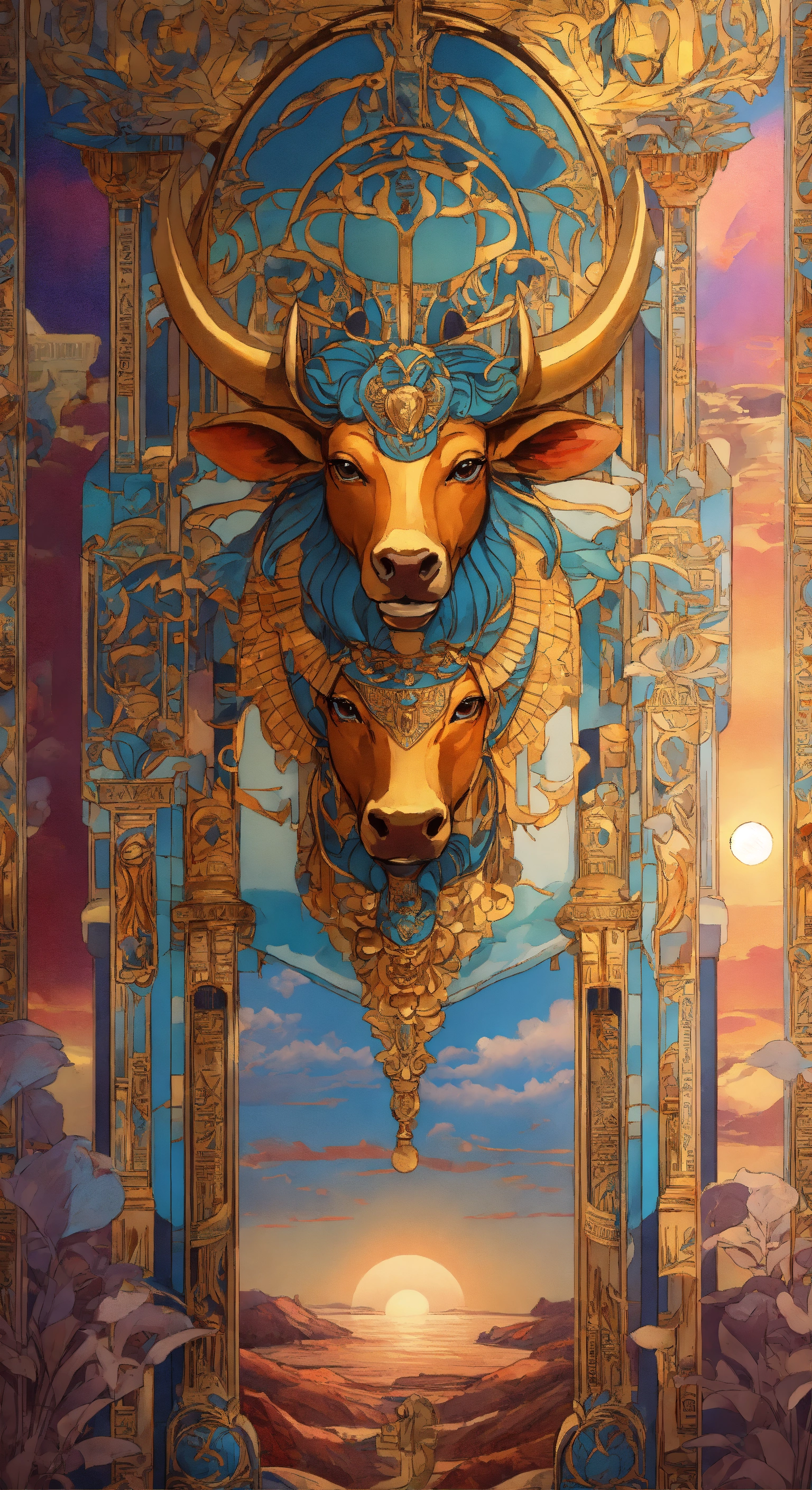 Lexica - 4k, art nouveau style, bright sunset colours, very detailed ...