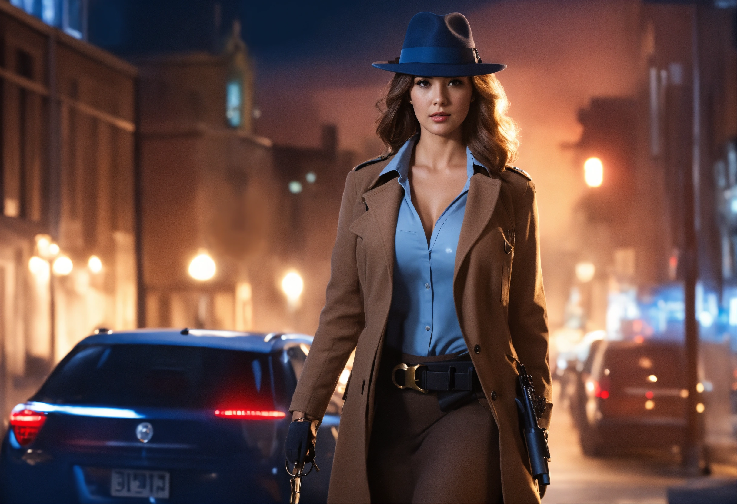 Lexica - Female detective, 38D cup, fit shapes, realisitc, searching