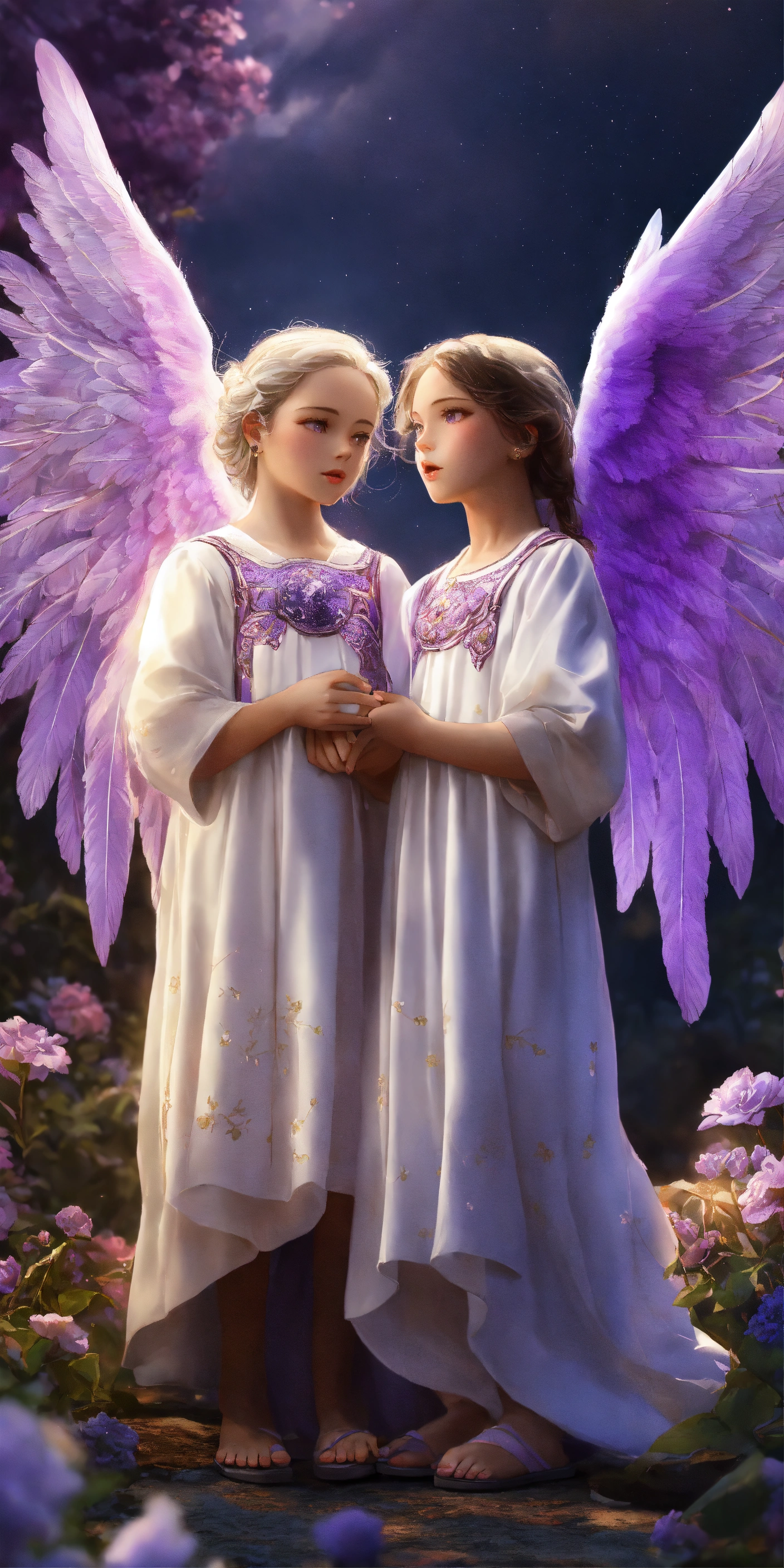 Lexica - 2 Guardian Angels, one is a boy and the other angel is a 7 ...