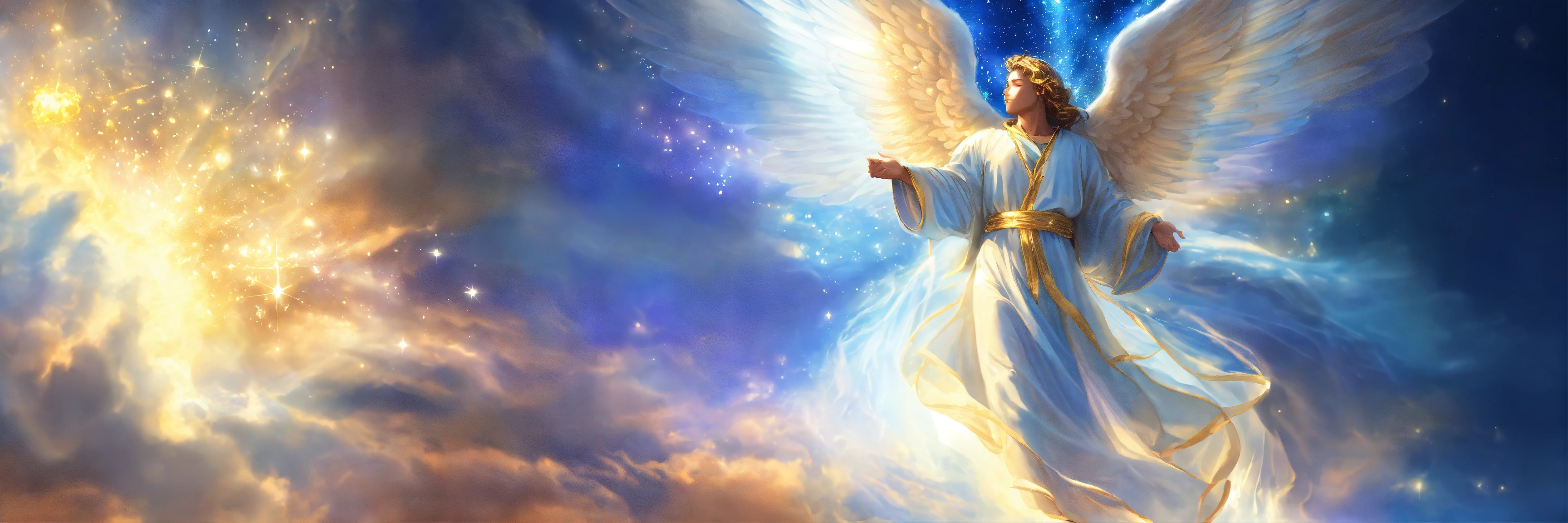 Lexica - Angel moving up beautiful uplifting spiritual visionary scene ...