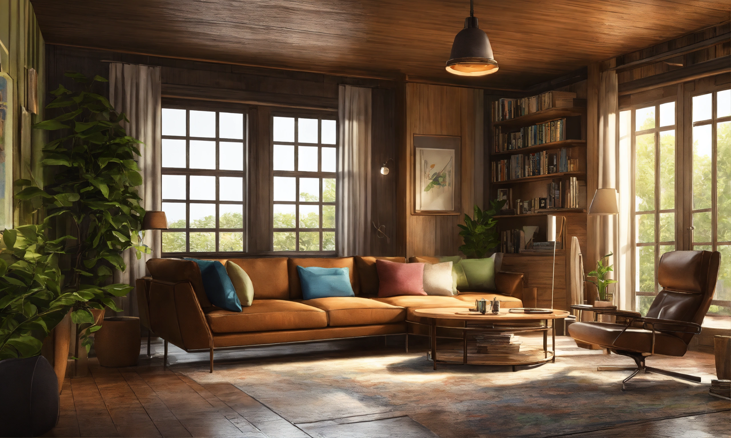 Lexica - Very high detailed, ultra realistic, 2d illustration, interior
